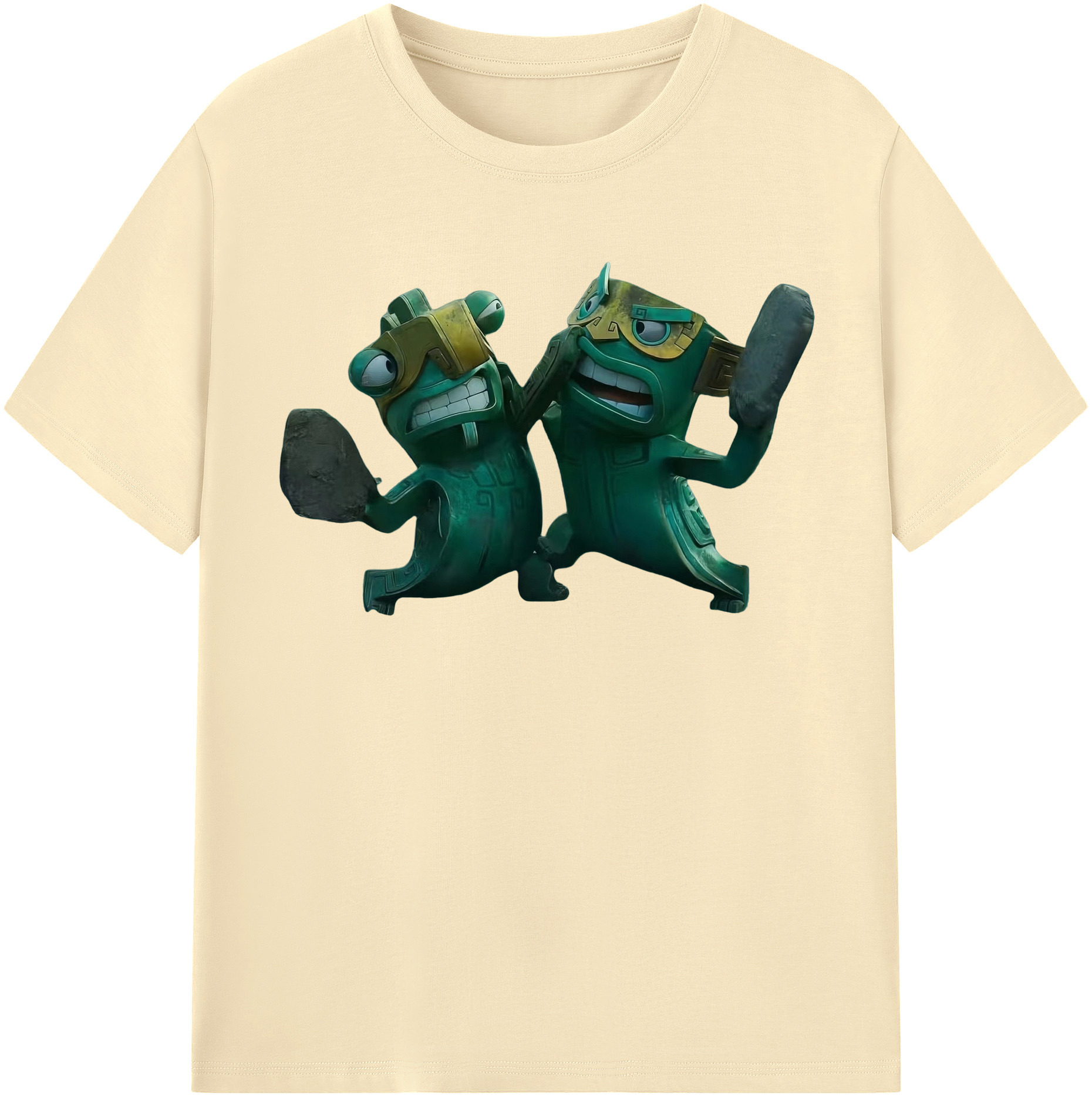 （画像用） Ne Zha 2 ナタ 魔童の大暴れ 綿100％半袖Tシャツ（フロントプリント）