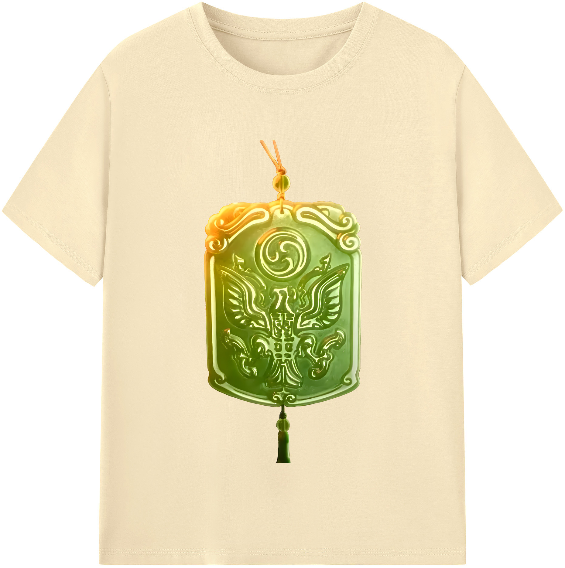 （画像用） Ne Zha 2 ナタ 魔童の大暴れ 綿100％半袖Tシャツ（フロントプリント）