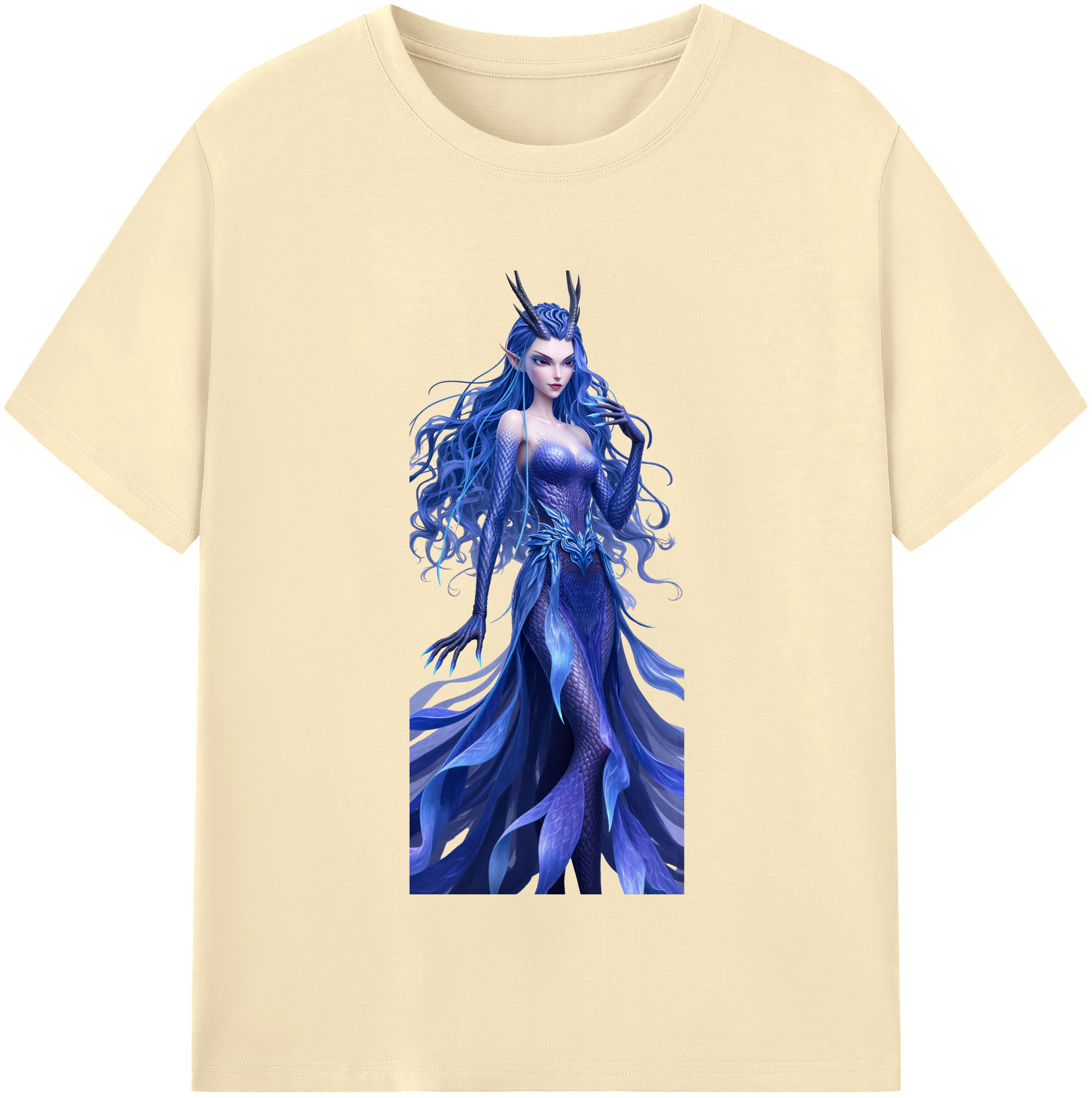 （画像用） Ne Zha 2 ナタ 魔童の大暴れ 綿100％半袖Tシャツ（フロントプリント）