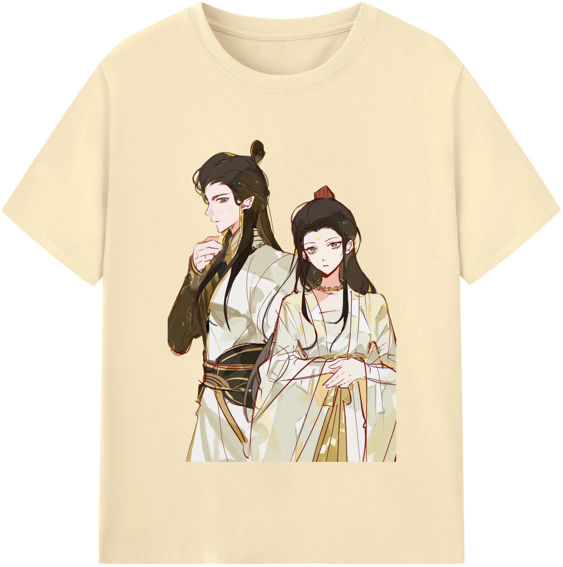 （画像用） Ne Zha 2 ナタ 魔童の大暴れ 綿100％半袖Tシャツ（フロントプリント）