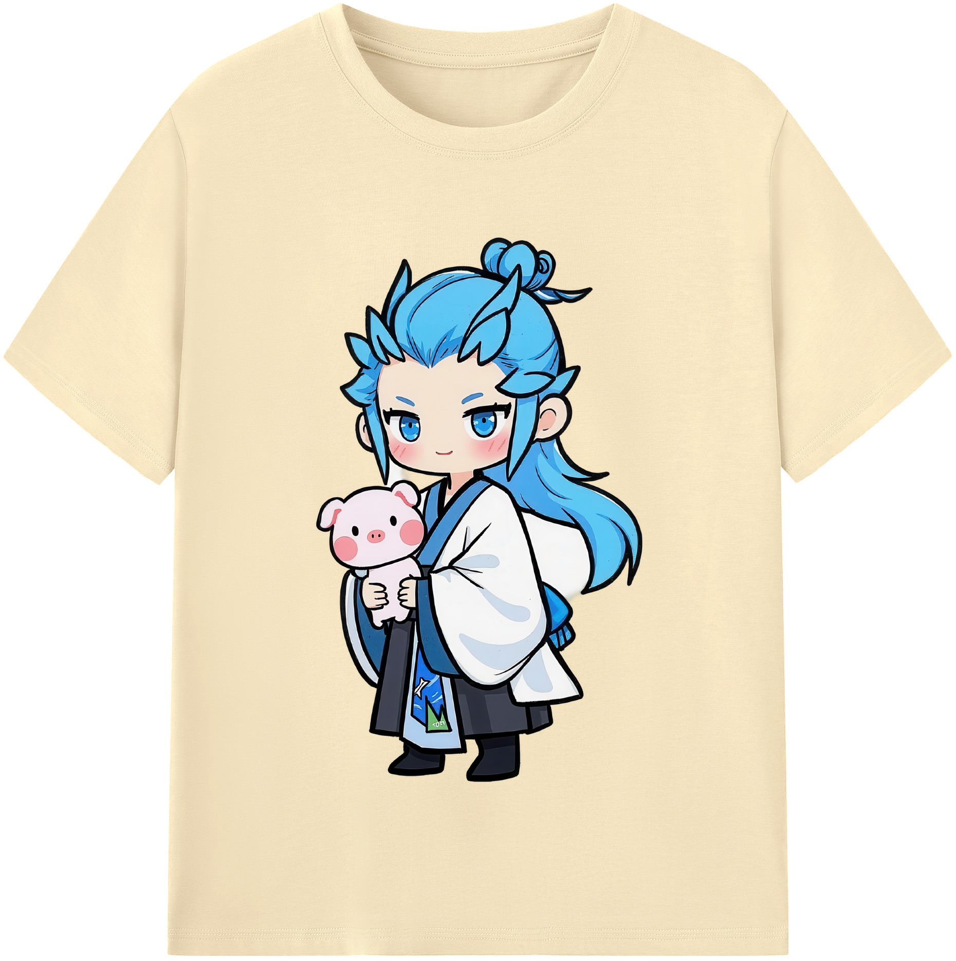 （画像用） Ne Zha 2 ナタ 魔童の大暴れ 綿100％半袖Tシャツ（フロントプリント）