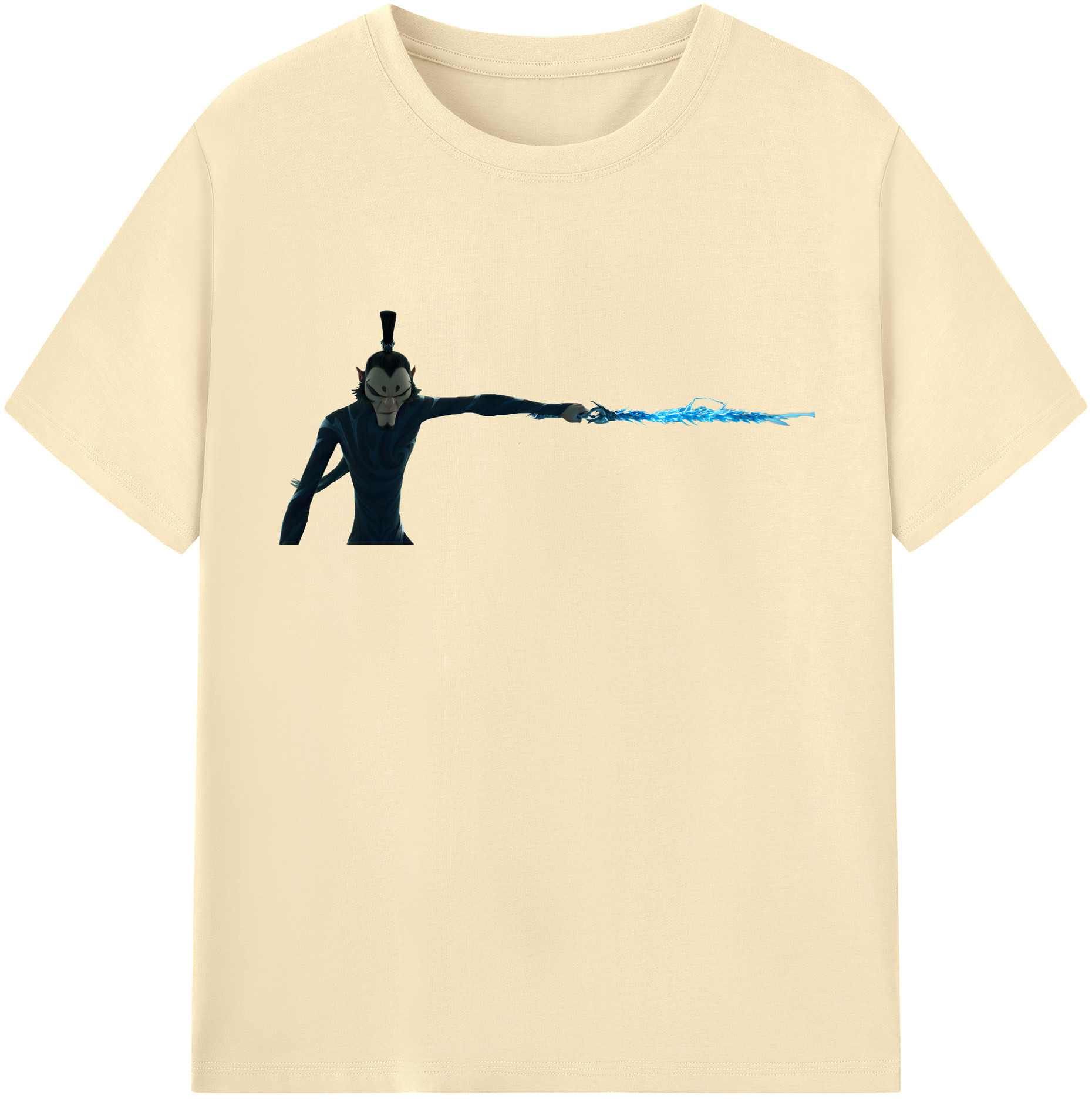 （画像用） Ne Zha 2 ナタ 魔童の大暴れ 綿100％半袖Tシャツ（フロントプリント）