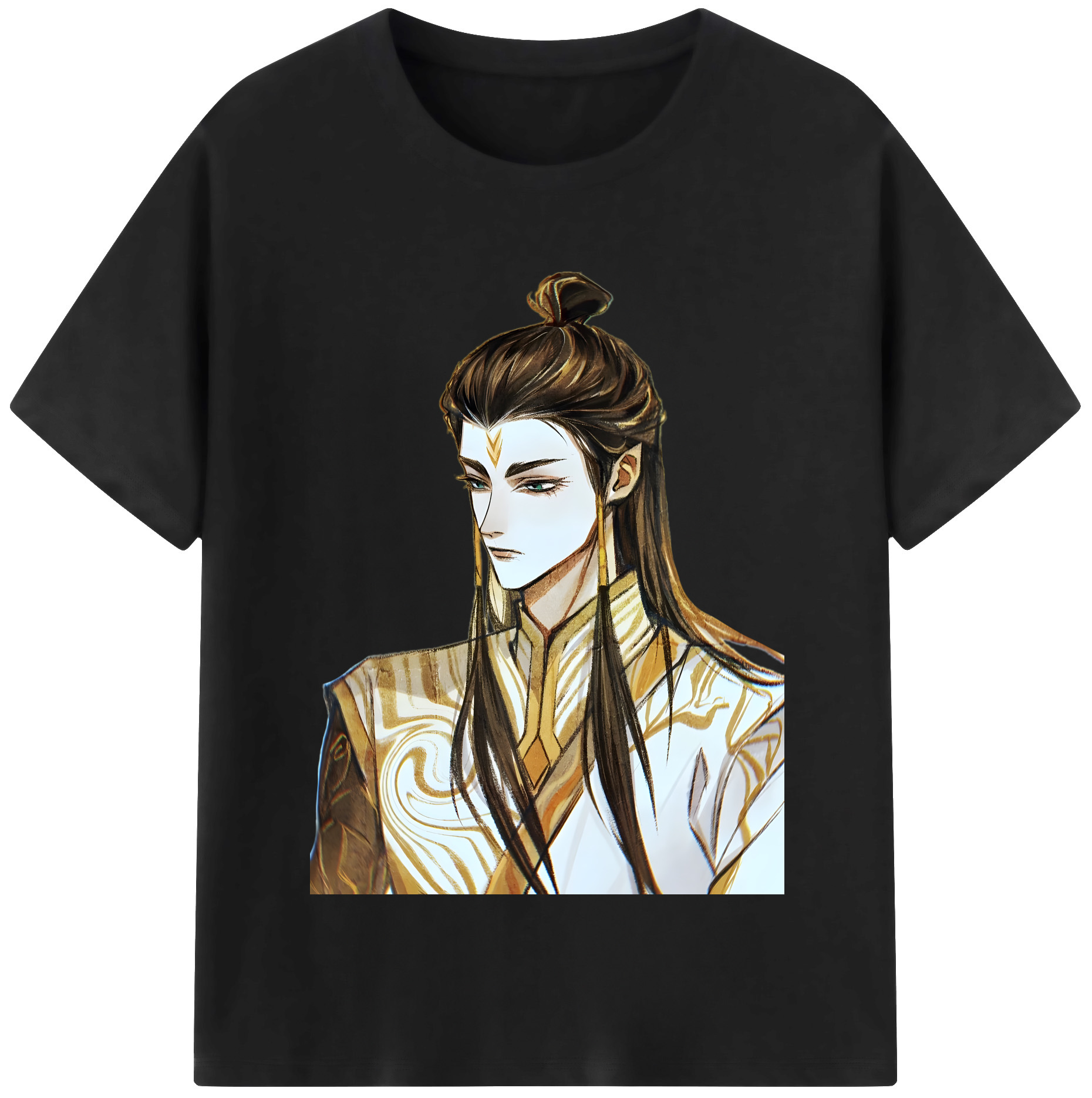 （画像用） Ne Zha 2 ナタ 魔童の大暴れ 綿100％半袖Tシャツ（フロントプリント）