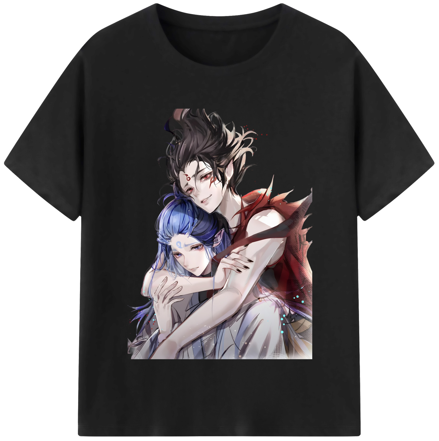 （画像用） Ne Zha 2 ナタ 魔童の大暴れ 綿100％半袖Tシャツ（フロントプリント）