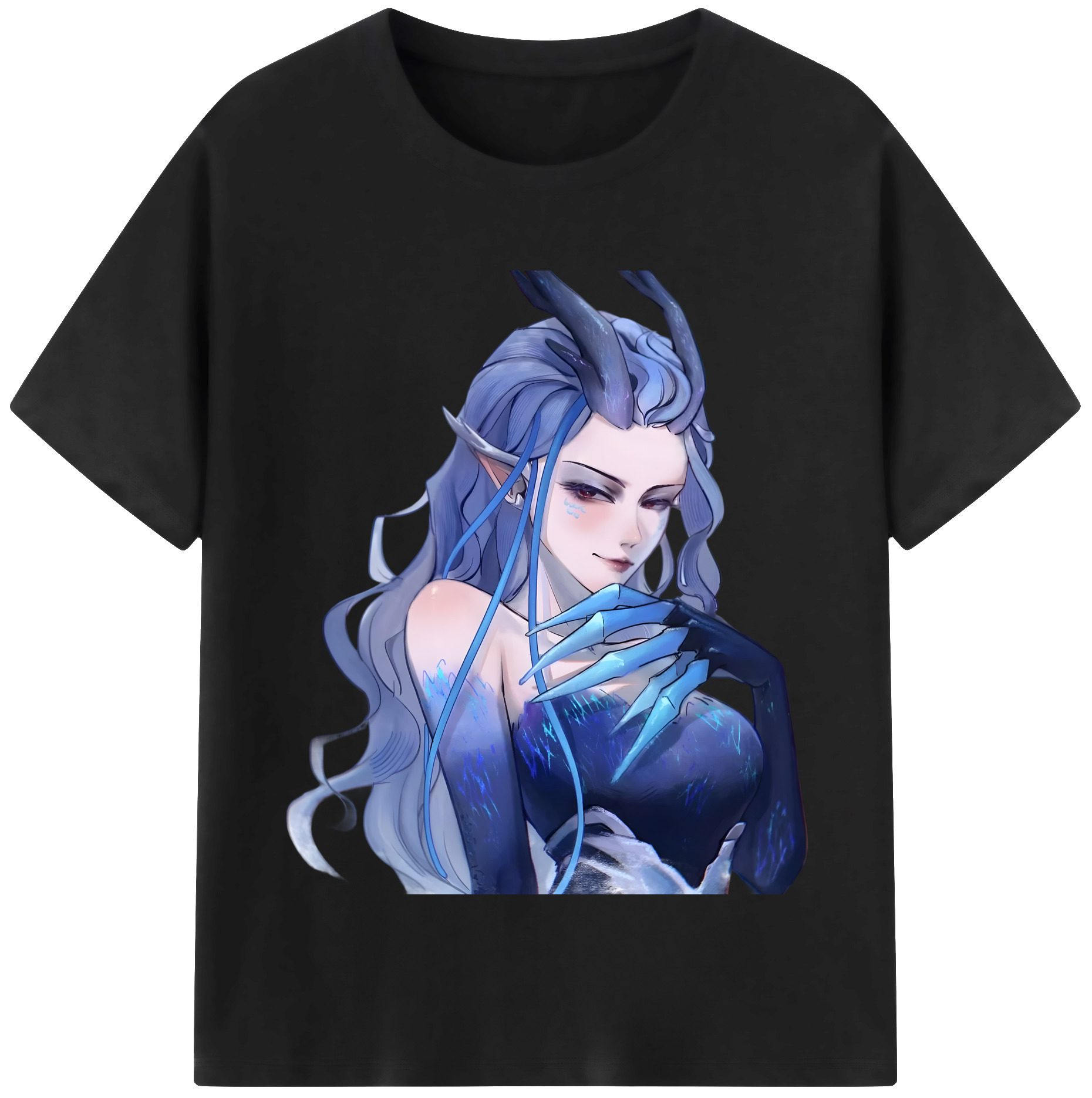 （画像用） Ne Zha 2 ナタ 魔童の大暴れ 綿100％半袖Tシャツ（フロントプリント）