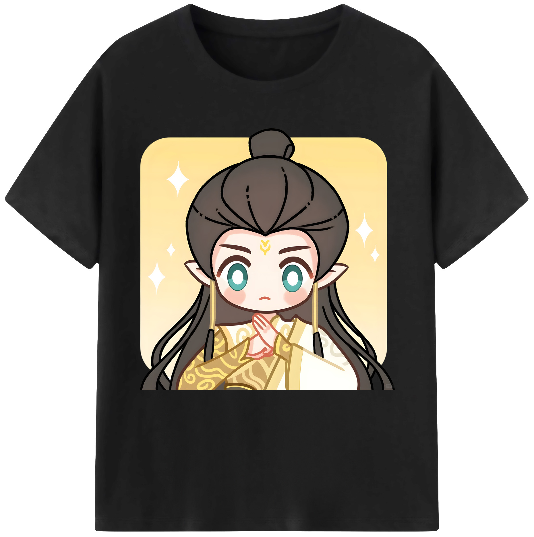 （画像用） Ne Zha 2 ナタ 魔童の大暴れ 綿100％半袖Tシャツ（フロントプリント）