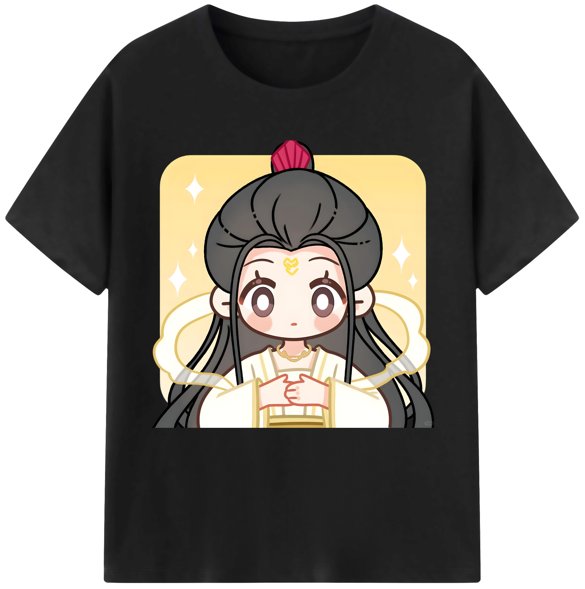 （画像用） Ne Zha 2 ナタ 魔童の大暴れ 綿100％半袖Tシャツ（フロントプリント）