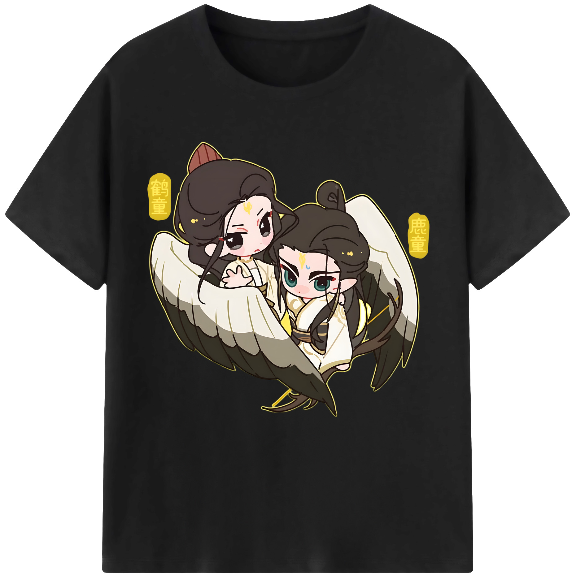 （画像用） Ne Zha 2 ナタ 魔童の大暴れ 綿100％半袖Tシャツ（フロントプリント）