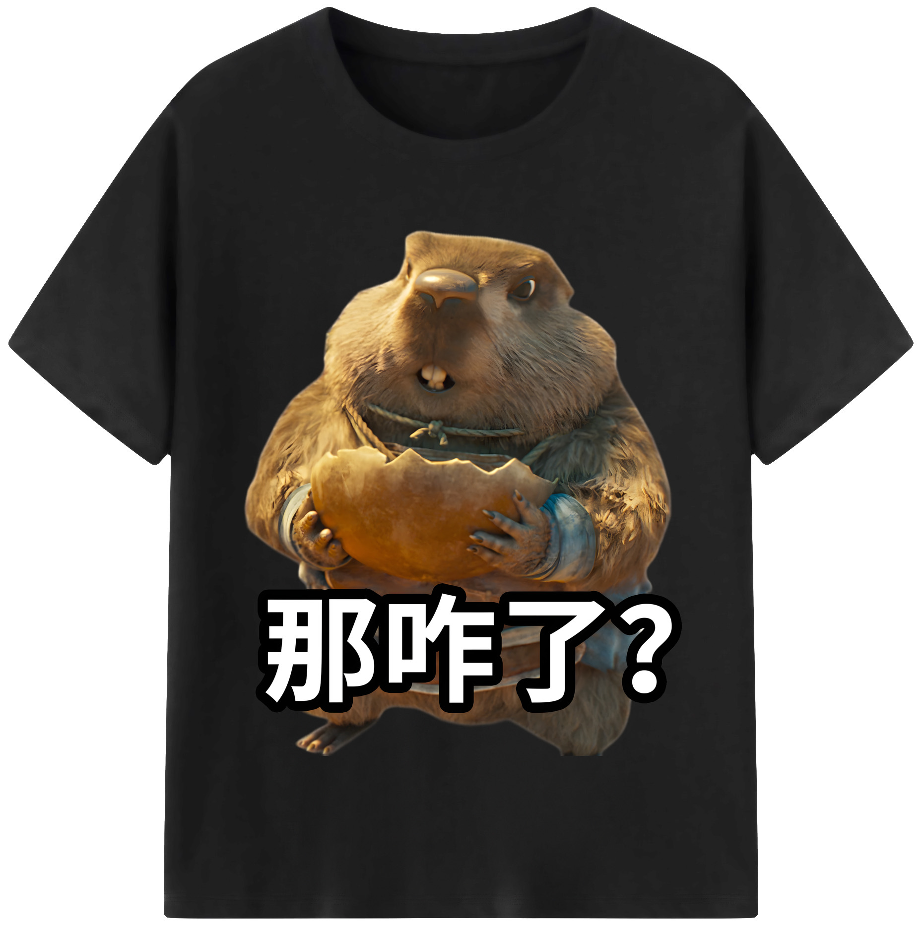 （画像用） Ne Zha 2 ナタ 魔童の大暴れ 綿100％半袖Tシャツ（フロントプリント）