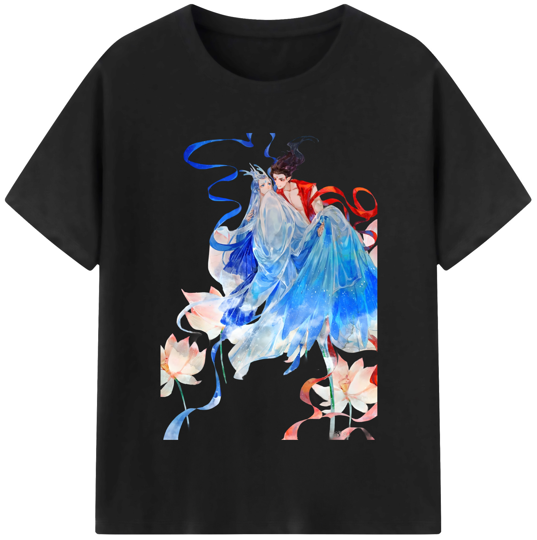 （画像用） Ne Zha 2 ナタ 魔童の大暴れ 綿100％半袖Tシャツ（フロントプリント）