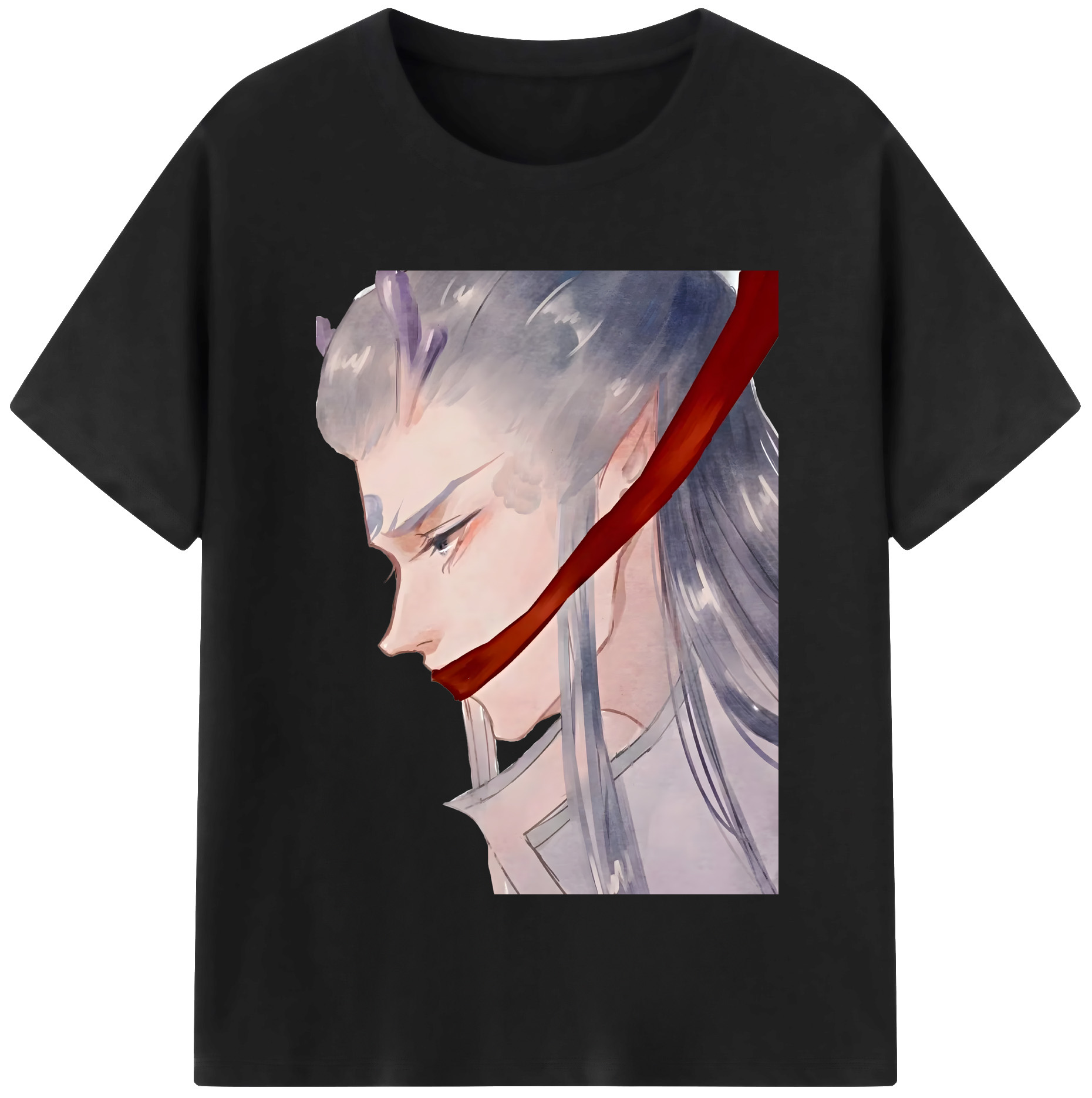（画像用） Ne Zha 2 ナタ 魔童の大暴れ 綿100％半袖Tシャツ（フロントプリント）