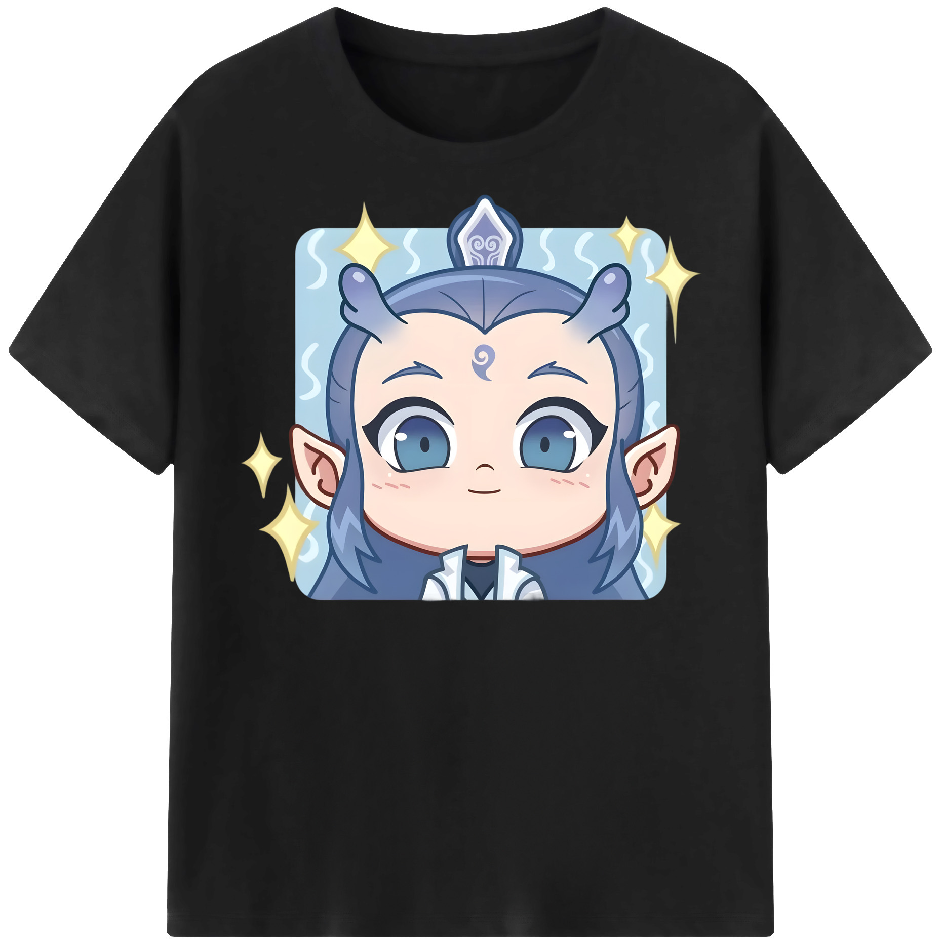 （画像用） Ne Zha 2 ナタ 魔童の大暴れ 綿100％半袖Tシャツ（フロントプリント）