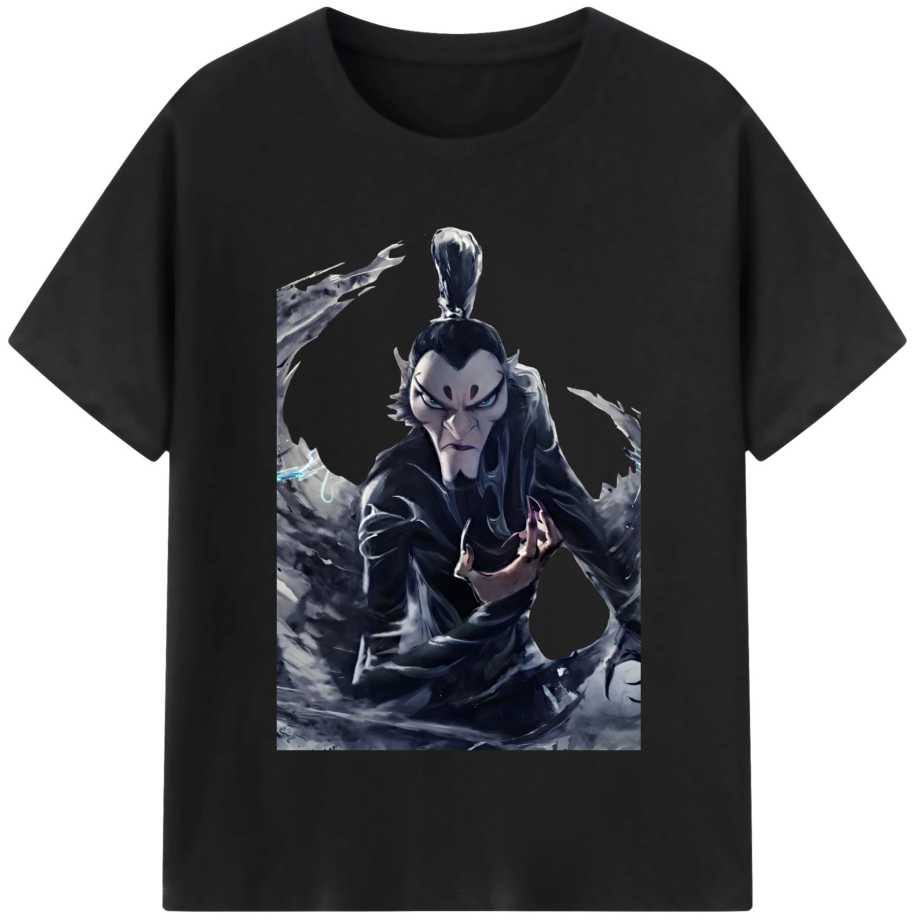 （画像用） Ne Zha 2 ナタ 魔童の大暴れ 綿100％半袖Tシャツ（フロントプリント）