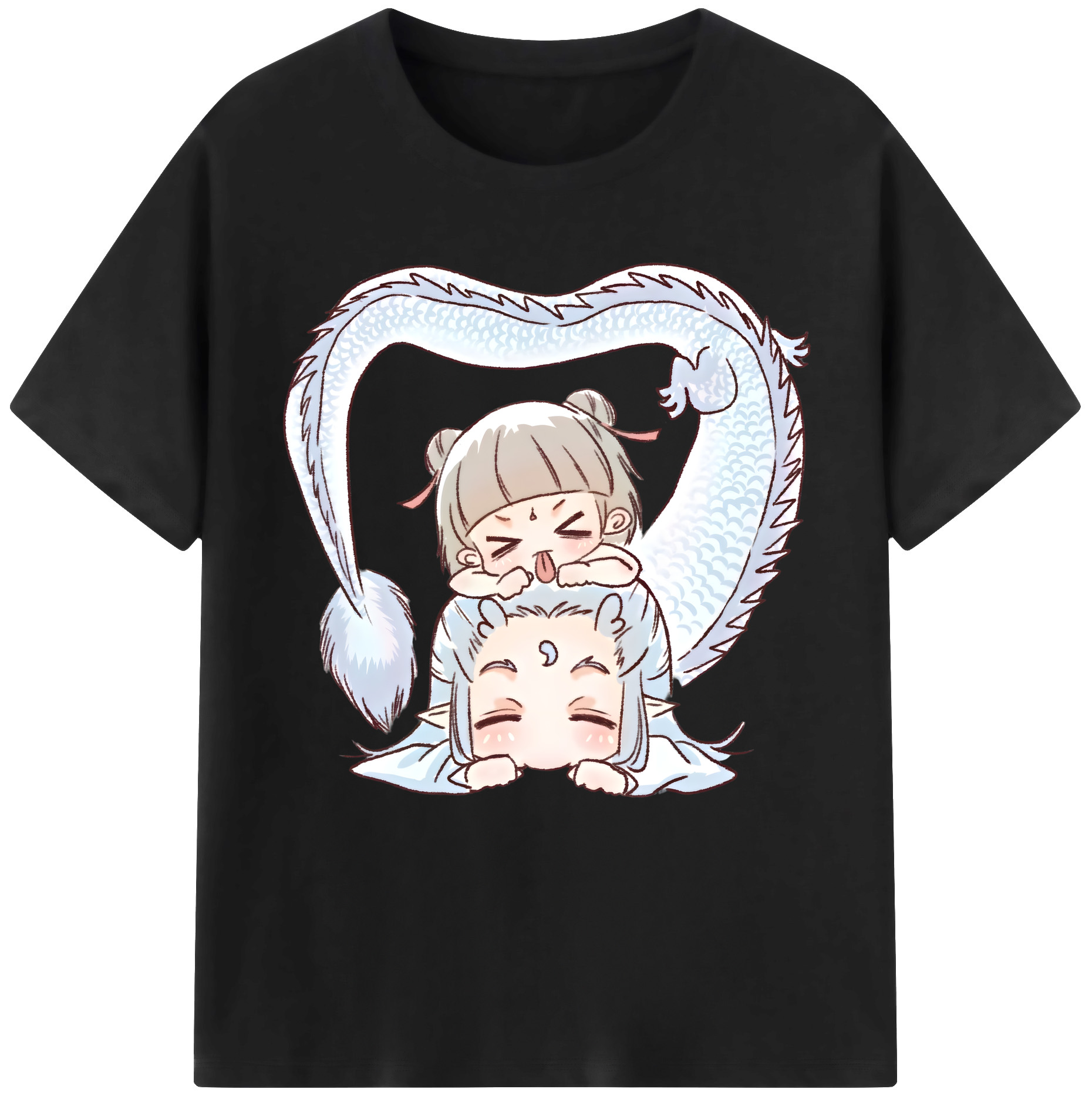 （画像用） Ne Zha 2 ナタ 魔童の大暴れ 綿100％半袖Tシャツ（フロントプリント）
