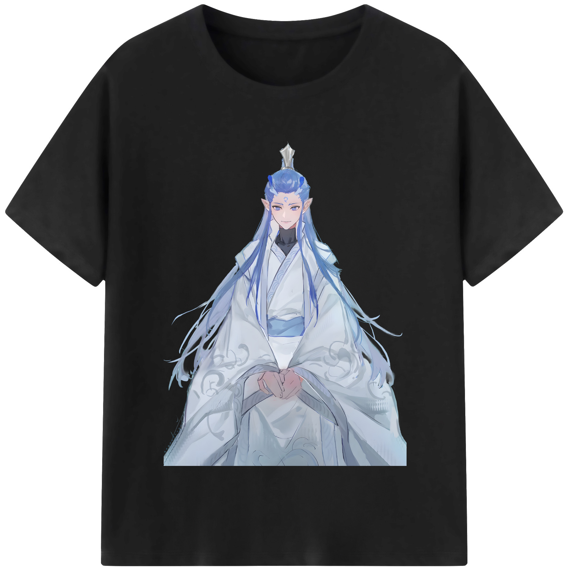 （画像用） Ne Zha 2 ナタ 魔童の大暴れ 綿100％半袖Tシャツ（フロントプリント）