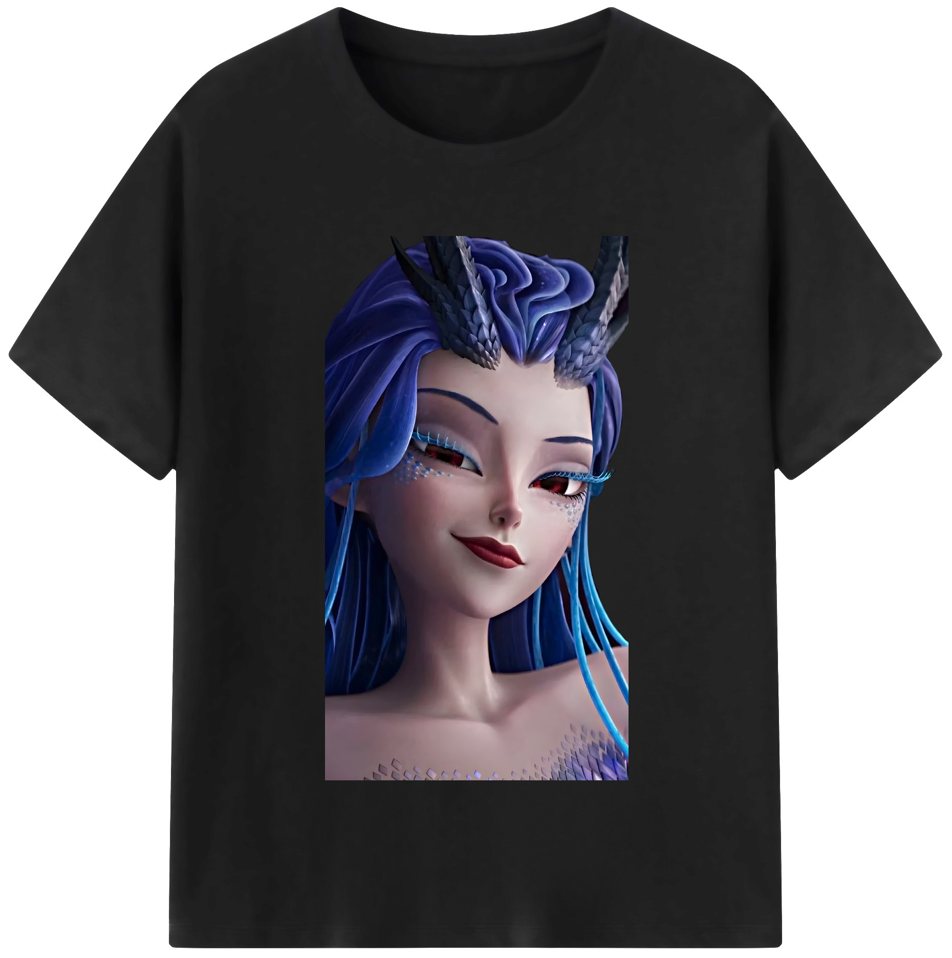 （画像用） Ne Zha 2 ナタ 魔童の大暴れ 綿100％半袖Tシャツ（フロントプリント）