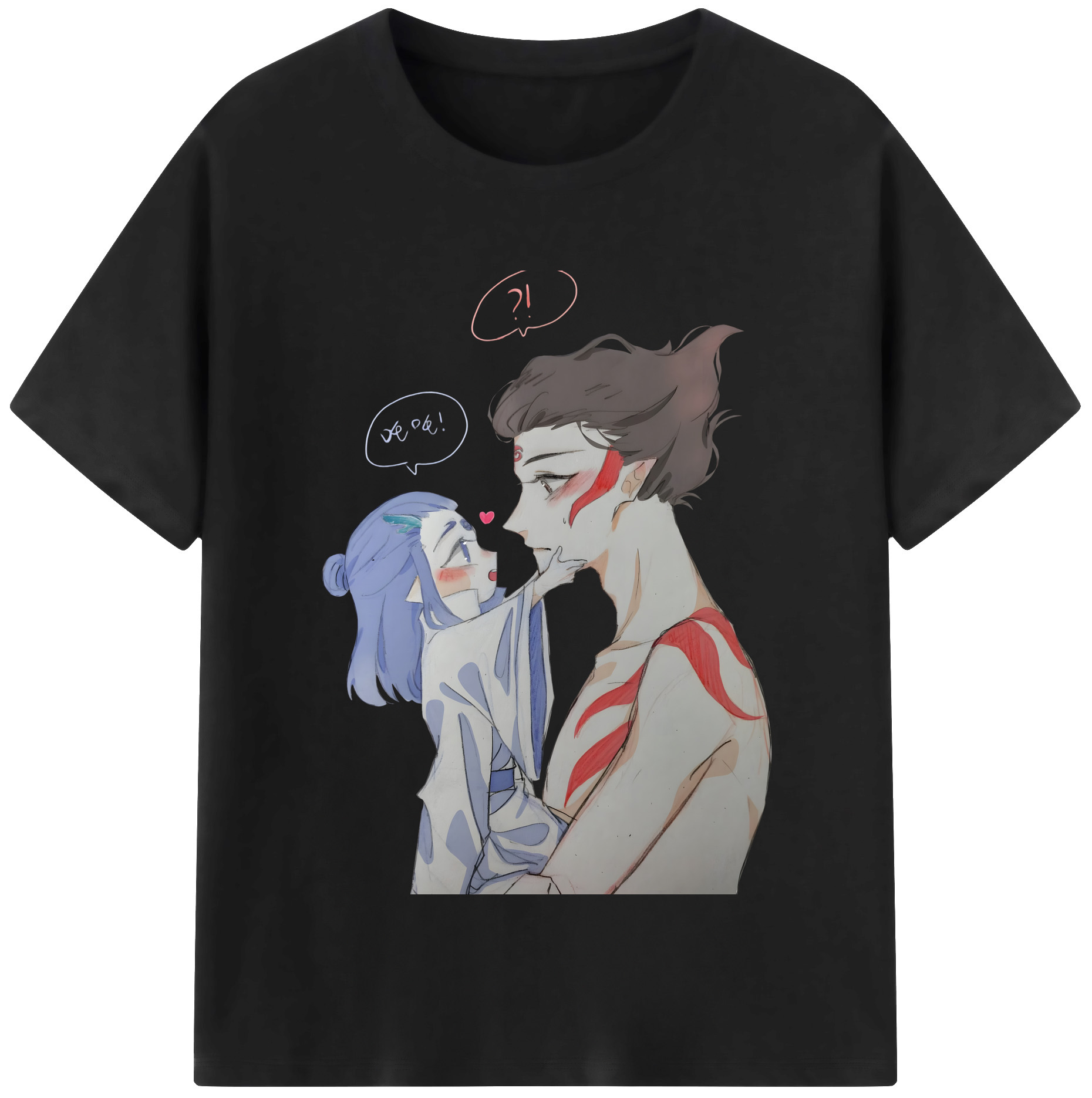 （画像用） Ne Zha 2 ナタ 魔童の大暴れ 綿100％半袖Tシャツ（フロントプリント）