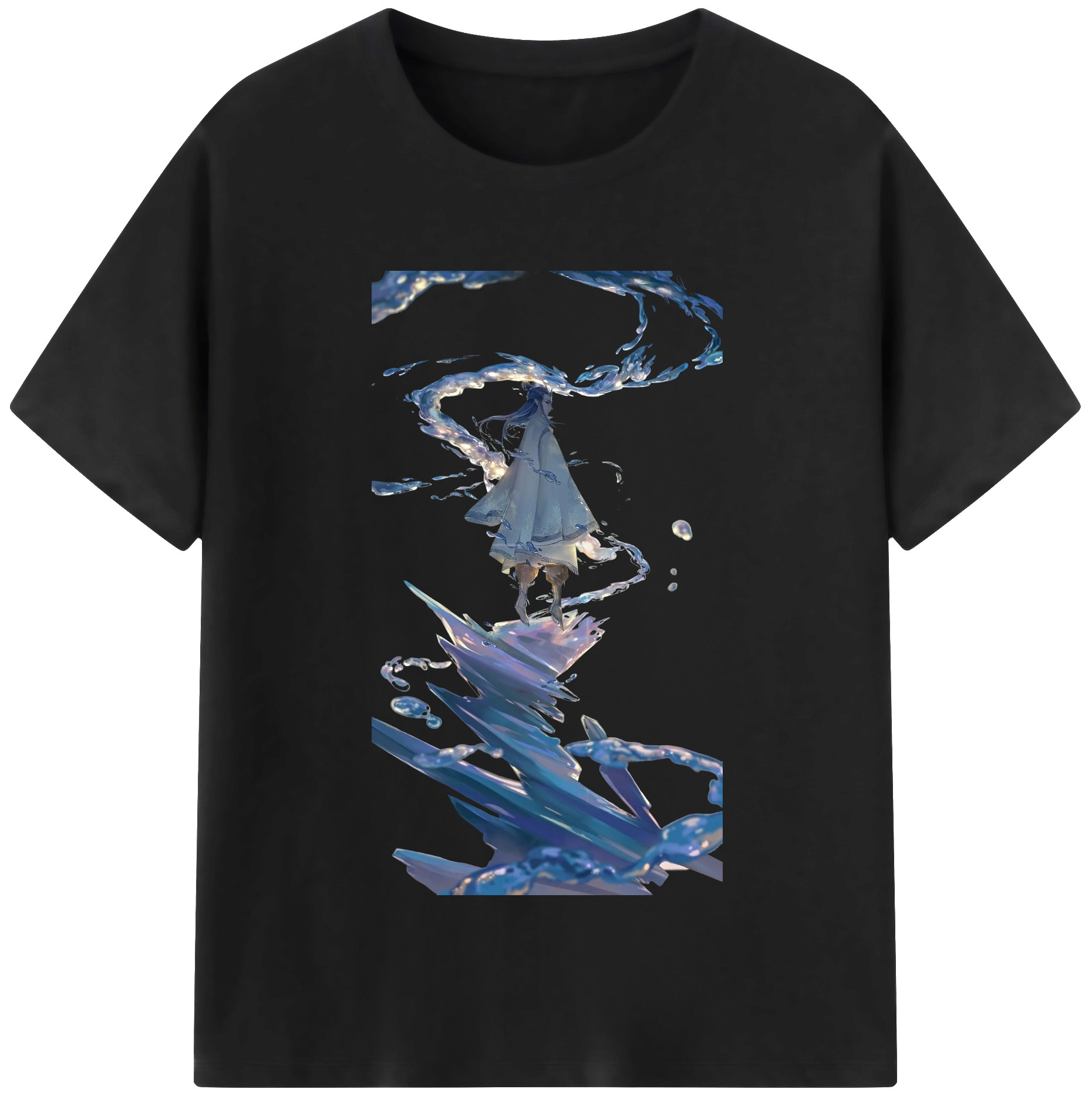 （画像用） Ne Zha 2 ナタ 魔童の大暴れ 綿100％半袖Tシャツ（フロントプリント）