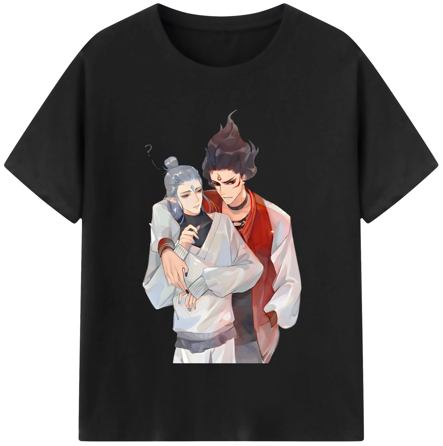 （画像用） Ne Zha 2 ナタ 魔童の大暴れ 綿100％半袖Tシャツ（フロントプリント）