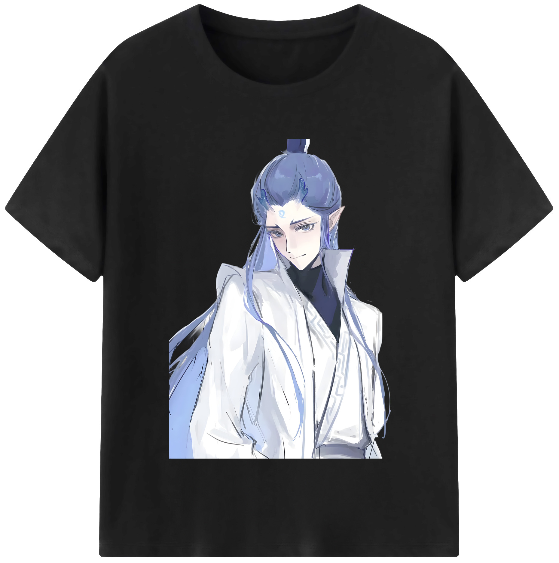 （画像用） Ne Zha 2 ナタ 魔童の大暴れ 綿100％半袖Tシャツ（フロントプリント）