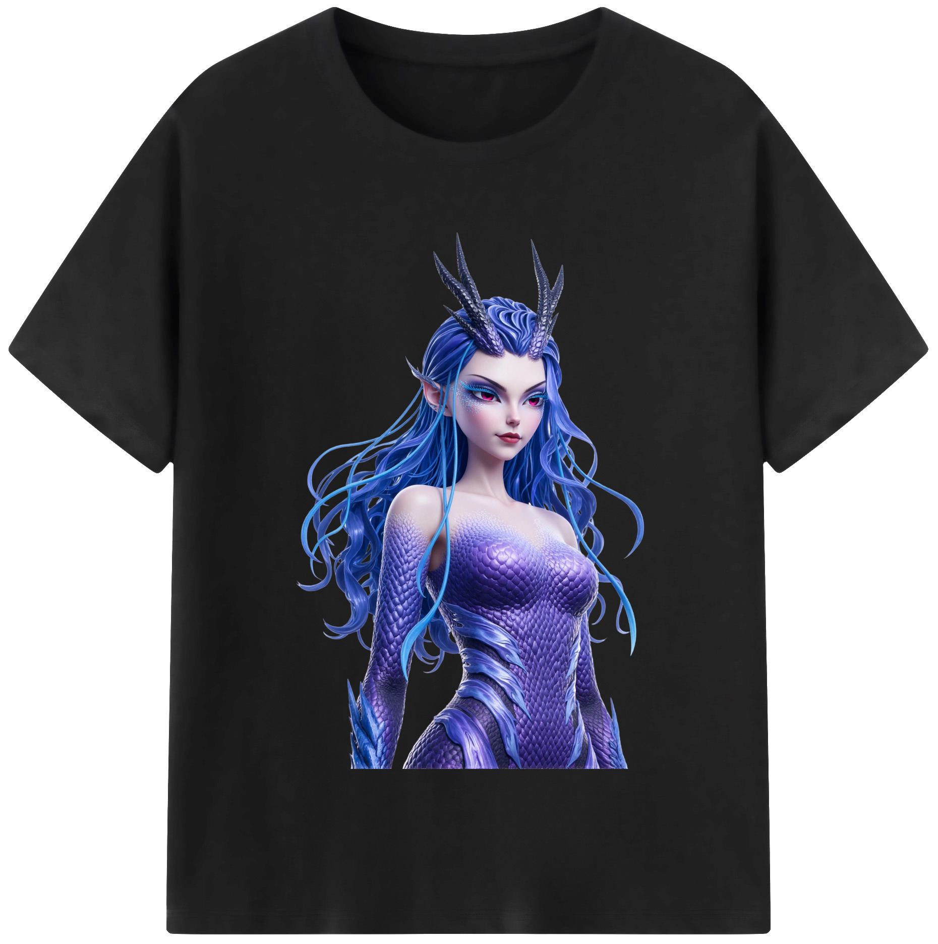 （画像用） Ne Zha 2 ナタ 魔童の大暴れ 綿100％半袖Tシャツ（フロントプリント）