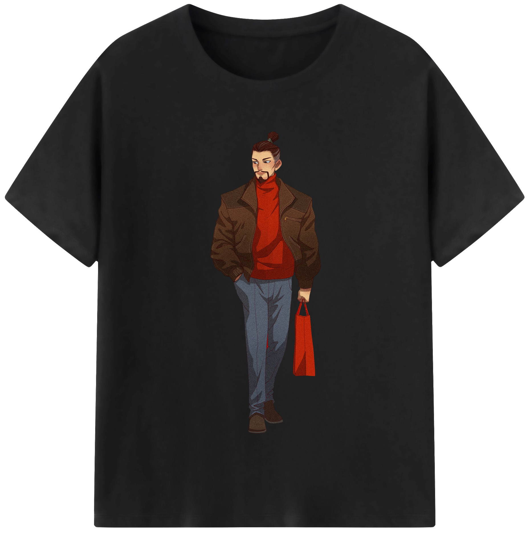（画像用） Ne Zha 2 ナタ 魔童の大暴れ 綿100％半袖Tシャツ（フロントプリント）