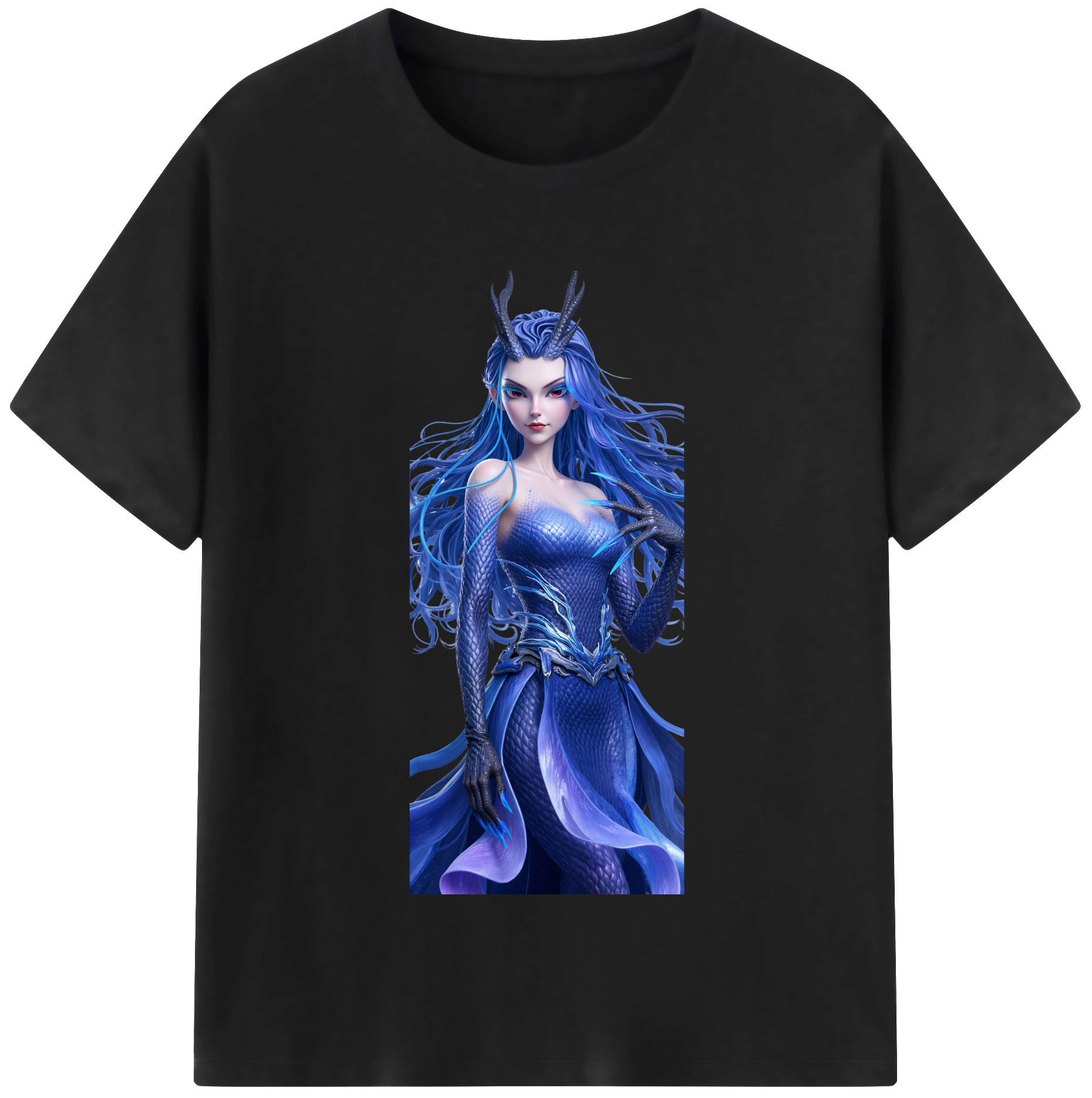 （画像用） Ne Zha 2 ナタ 魔童の大暴れ 綿100％半袖Tシャツ（フロントプリント）
