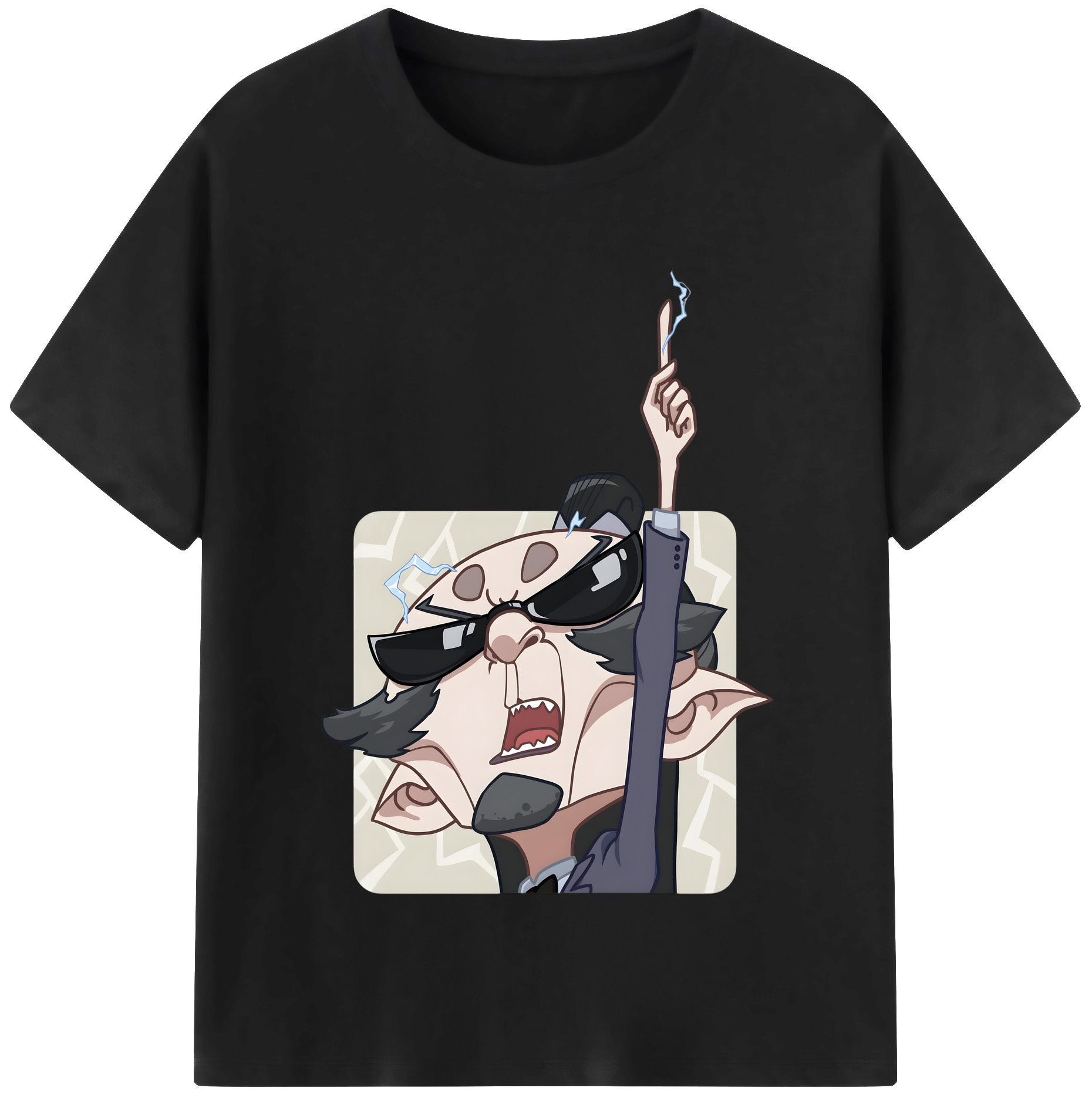 （画像用） Ne Zha 2 ナタ 魔童の大暴れ 綿100％半袖Tシャツ（フロントプリント）