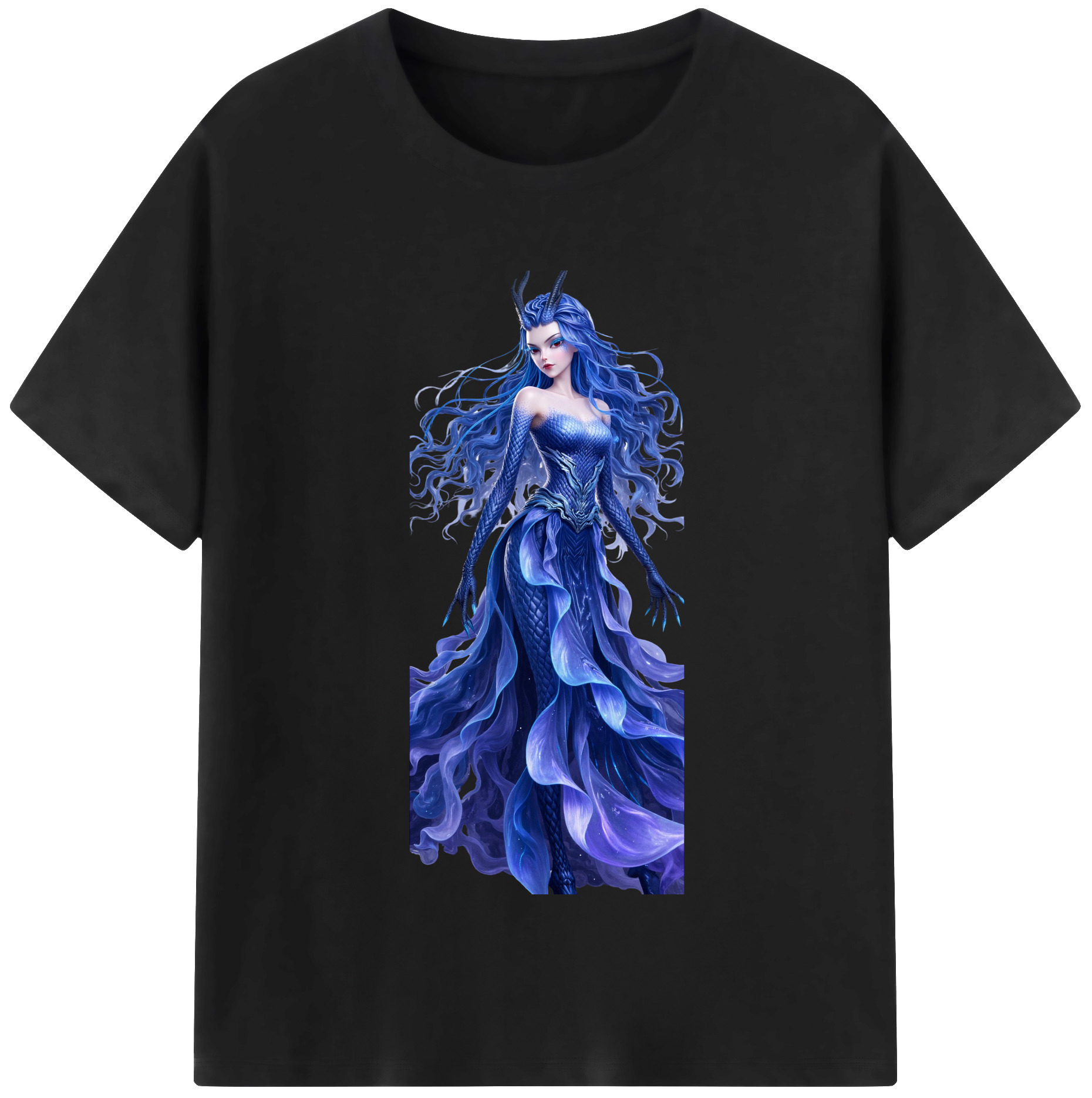 （画像用） Ne Zha 2 ナタ 魔童の大暴れ 綿100％半袖Tシャツ（フロントプリント）