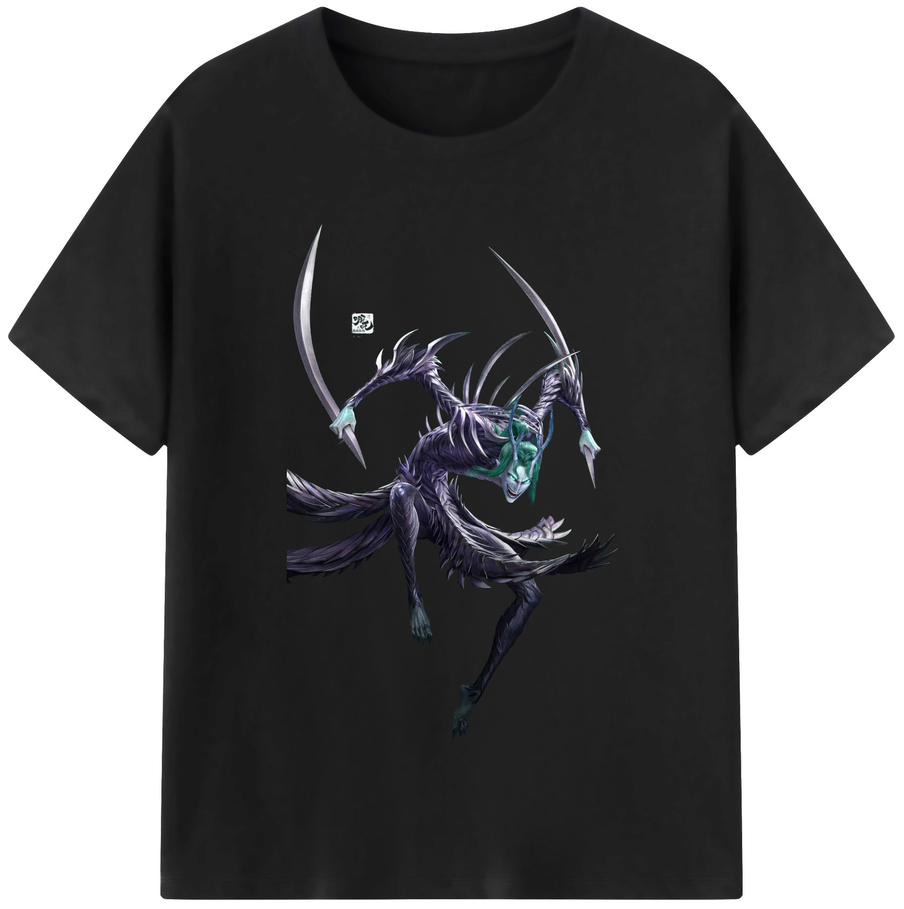 （画像用） Ne Zha 2 ナタ 魔童の大暴れ 綿100％半袖Tシャツ（フロントプリント）