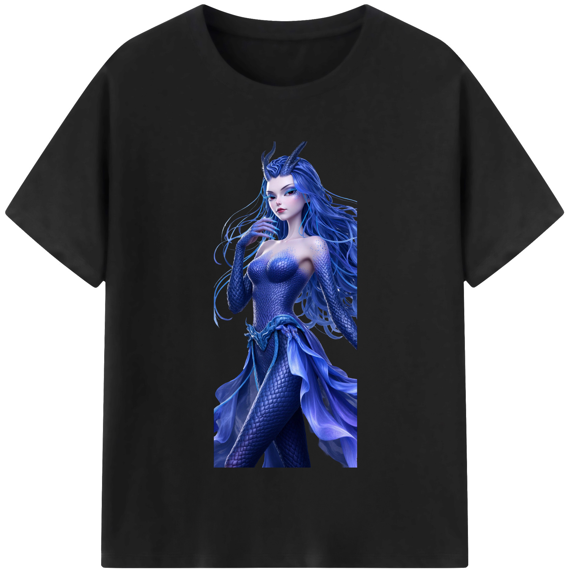 （画像用） Ne Zha 2 ナタ 魔童の大暴れ 綿100％半袖Tシャツ（フロントプリント）