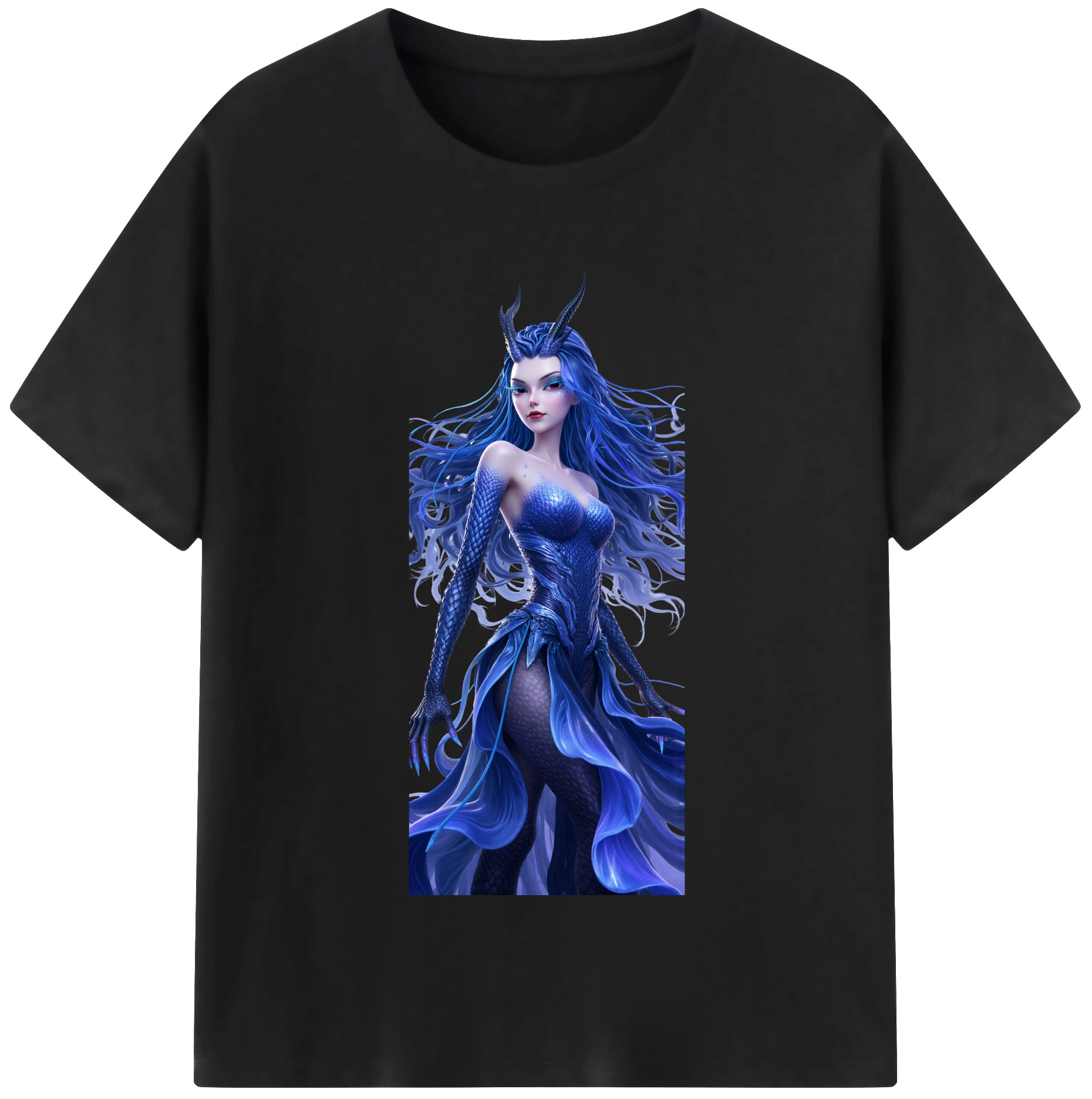 （画像用） Ne Zha 2 ナタ 魔童の大暴れ 綿100％半袖Tシャツ（フロントプリント）