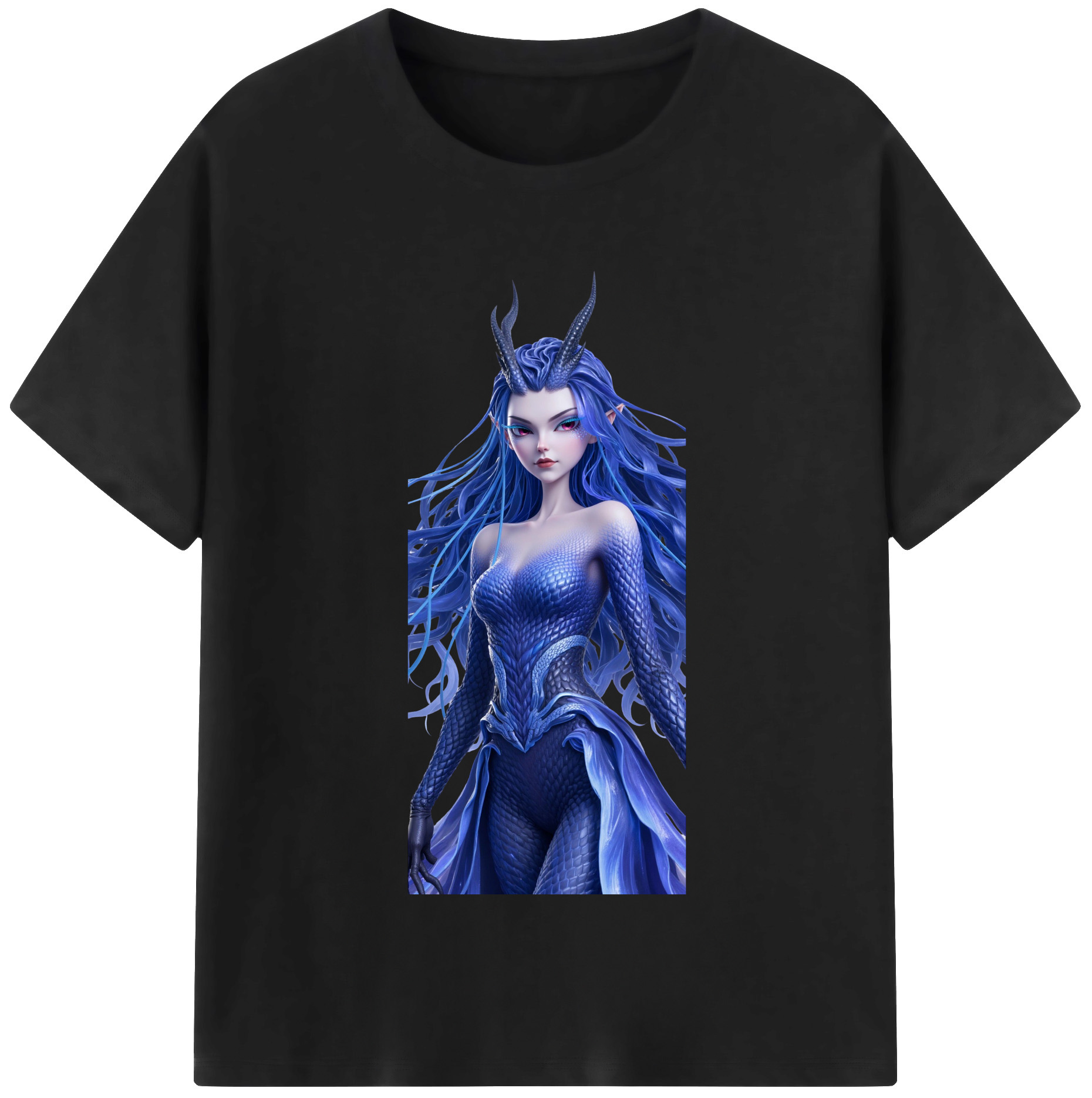 （画像用） Ne Zha 2 ナタ 魔童の大暴れ 綿100％半袖Tシャツ（フロントプリント）