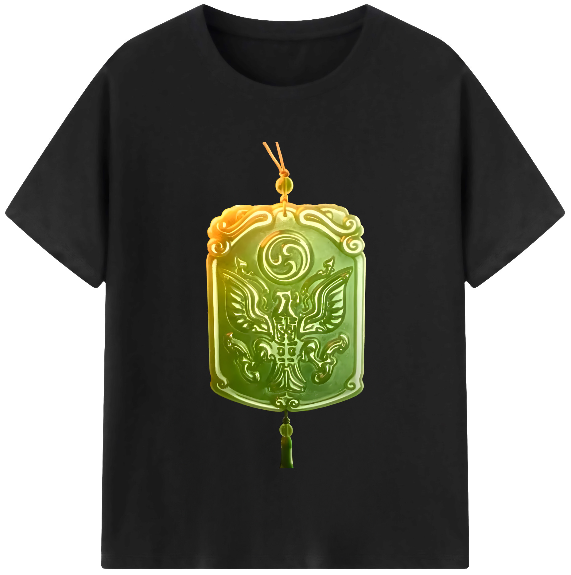 （画像用） Ne Zha 2 ナタ 魔童の大暴れ 綿100％半袖Tシャツ（フロントプリント）