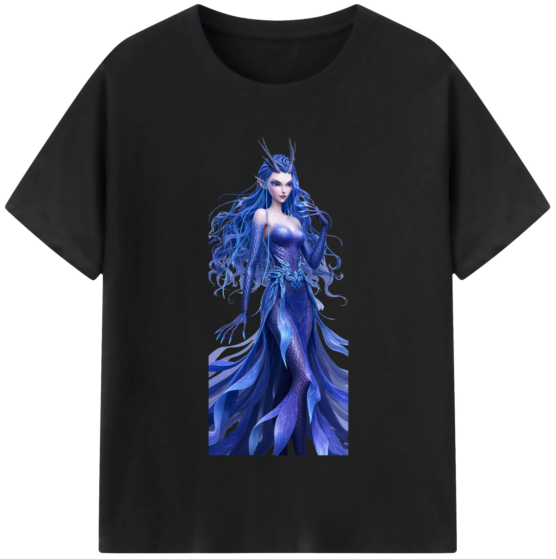 （画像用） Ne Zha 2 ナタ 魔童の大暴れ 綿100％半袖Tシャツ（フロントプリント）