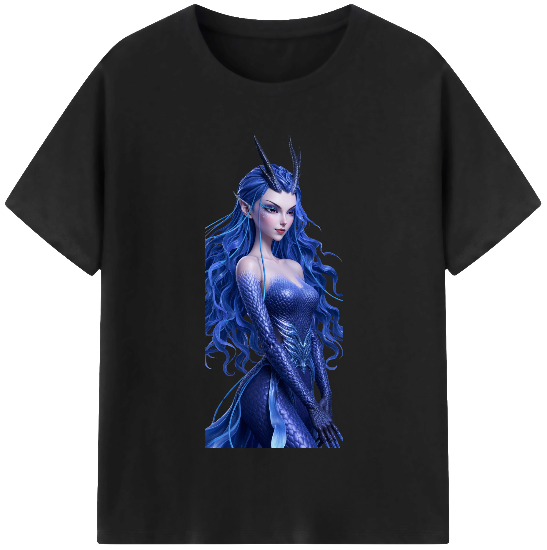 （画像用） Ne Zha 2 ナタ 魔童の大暴れ 綿100％半袖Tシャツ（フロントプリント）
