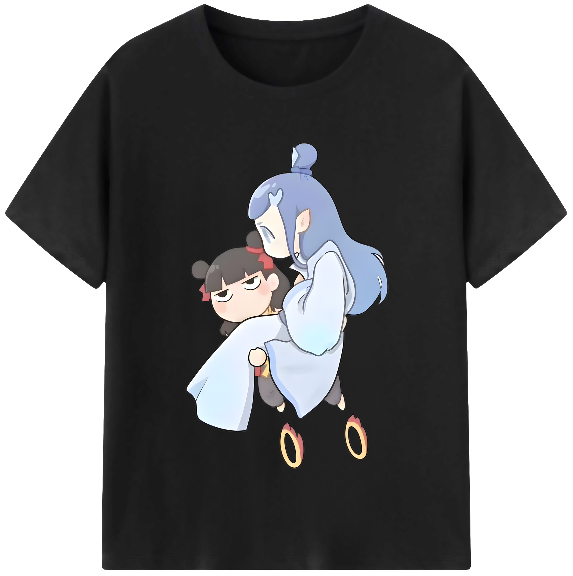 （画像用） Ne Zha 2 ナタ 魔童の大暴れ 綿100％半袖Tシャツ（フロントプリント）