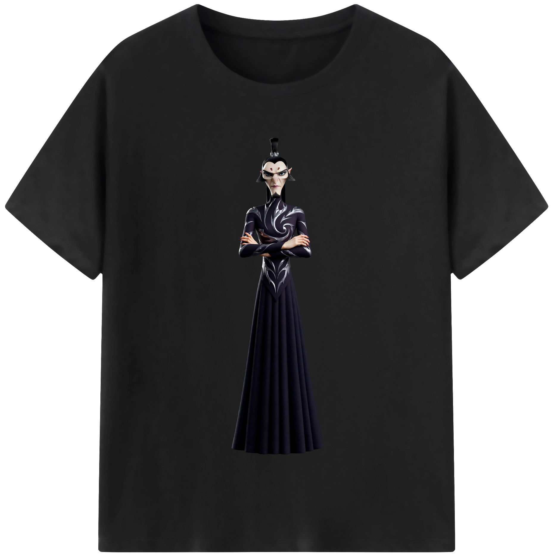 （画像用） Ne Zha 2 ナタ 魔童の大暴れ 綿100％半袖Tシャツ（フロントプリント）