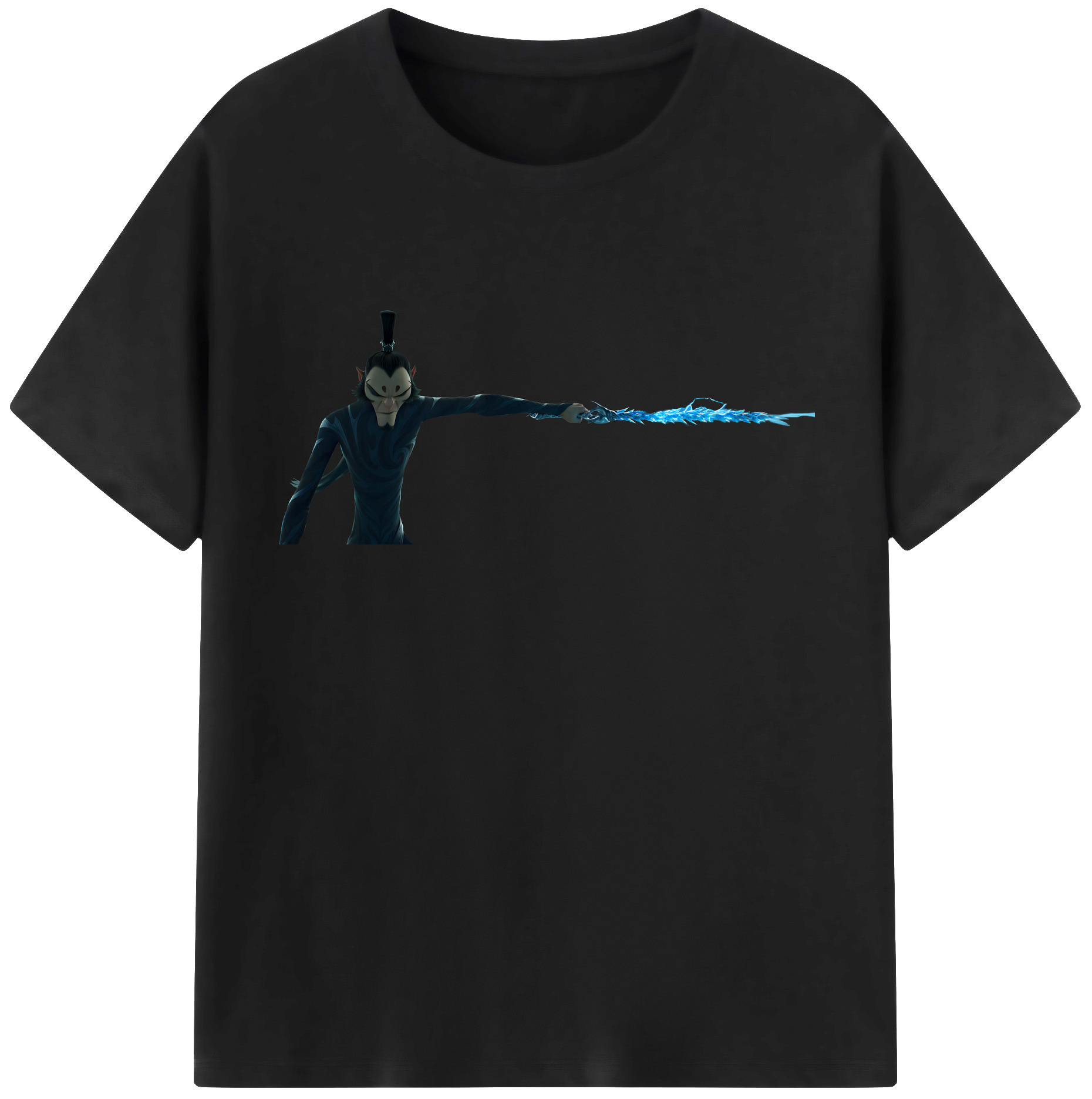 （画像用） Ne Zha 2 ナタ 魔童の大暴れ 綿100％半袖Tシャツ（フロントプリント）