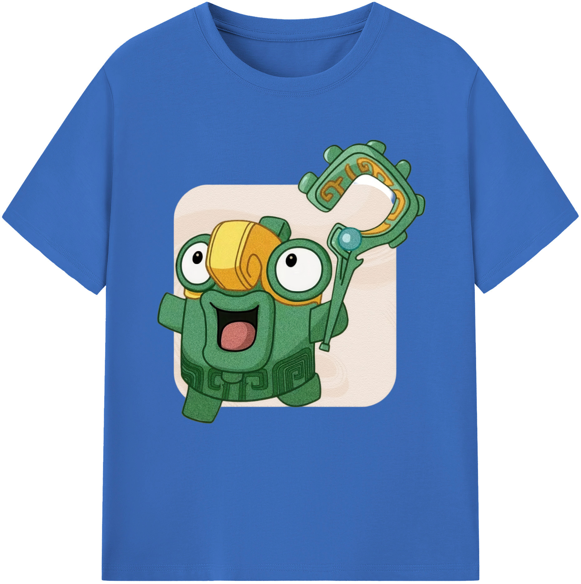 （画像用） Ne Zha 2 ナタ 魔童の大暴れ 綿100％半袖Tシャツ（フロントプリント）