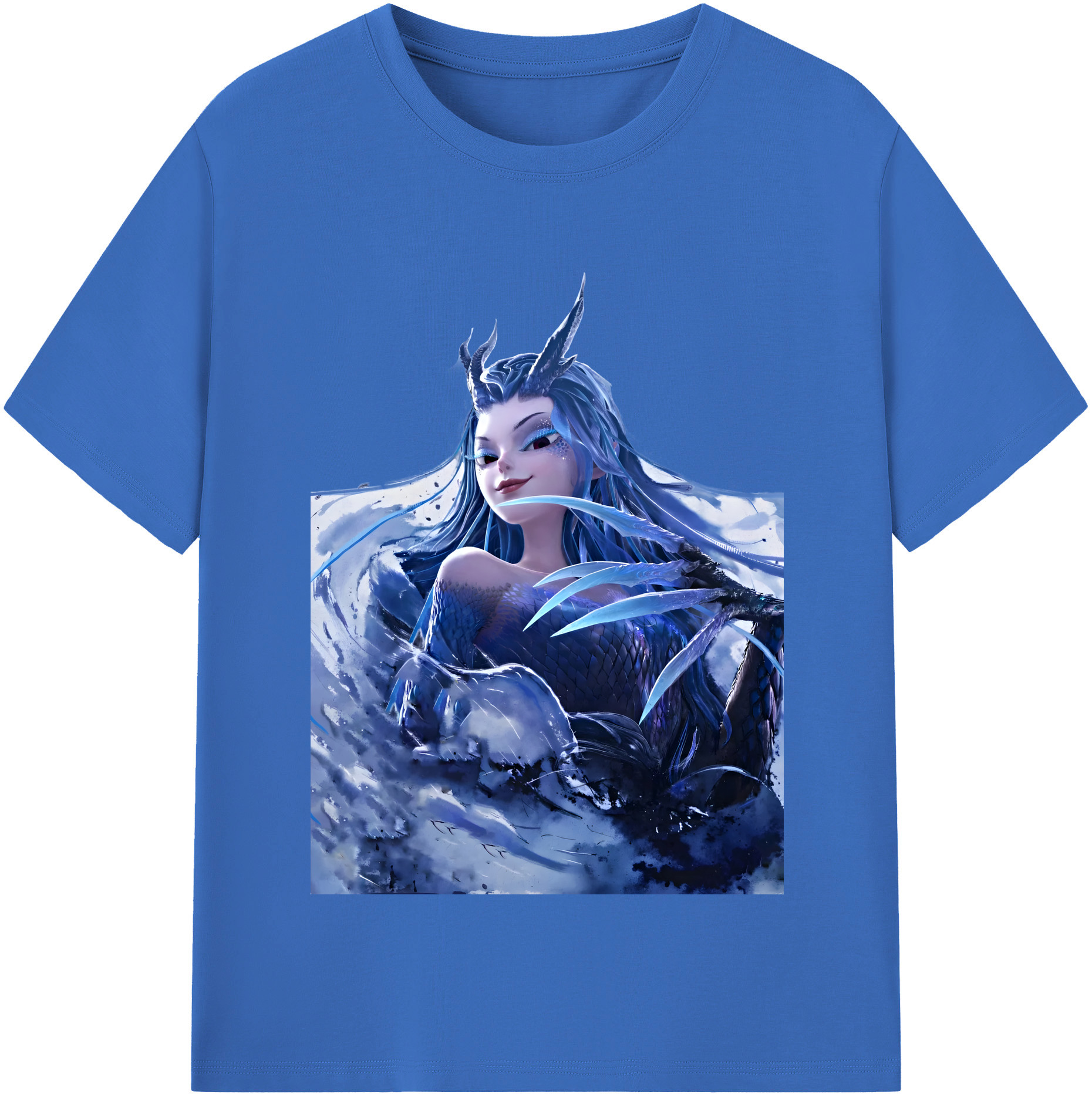 （画像用） Ne Zha 2 ナタ 魔童の大暴れ 綿100％半袖Tシャツ（フロントプリント）