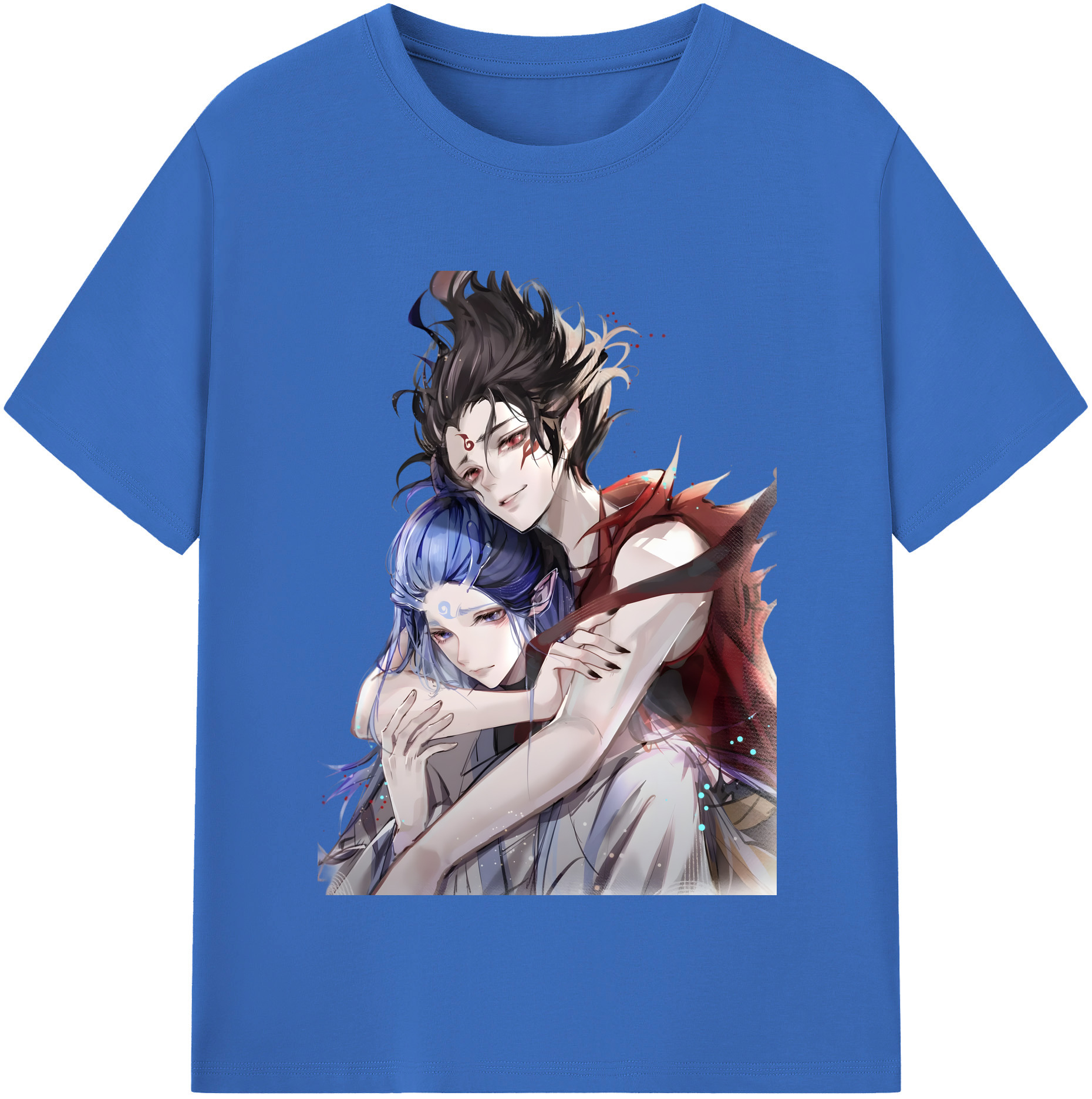 （画像用） Ne Zha 2 ナタ 魔童の大暴れ 綿100％半袖Tシャツ（フロントプリント）