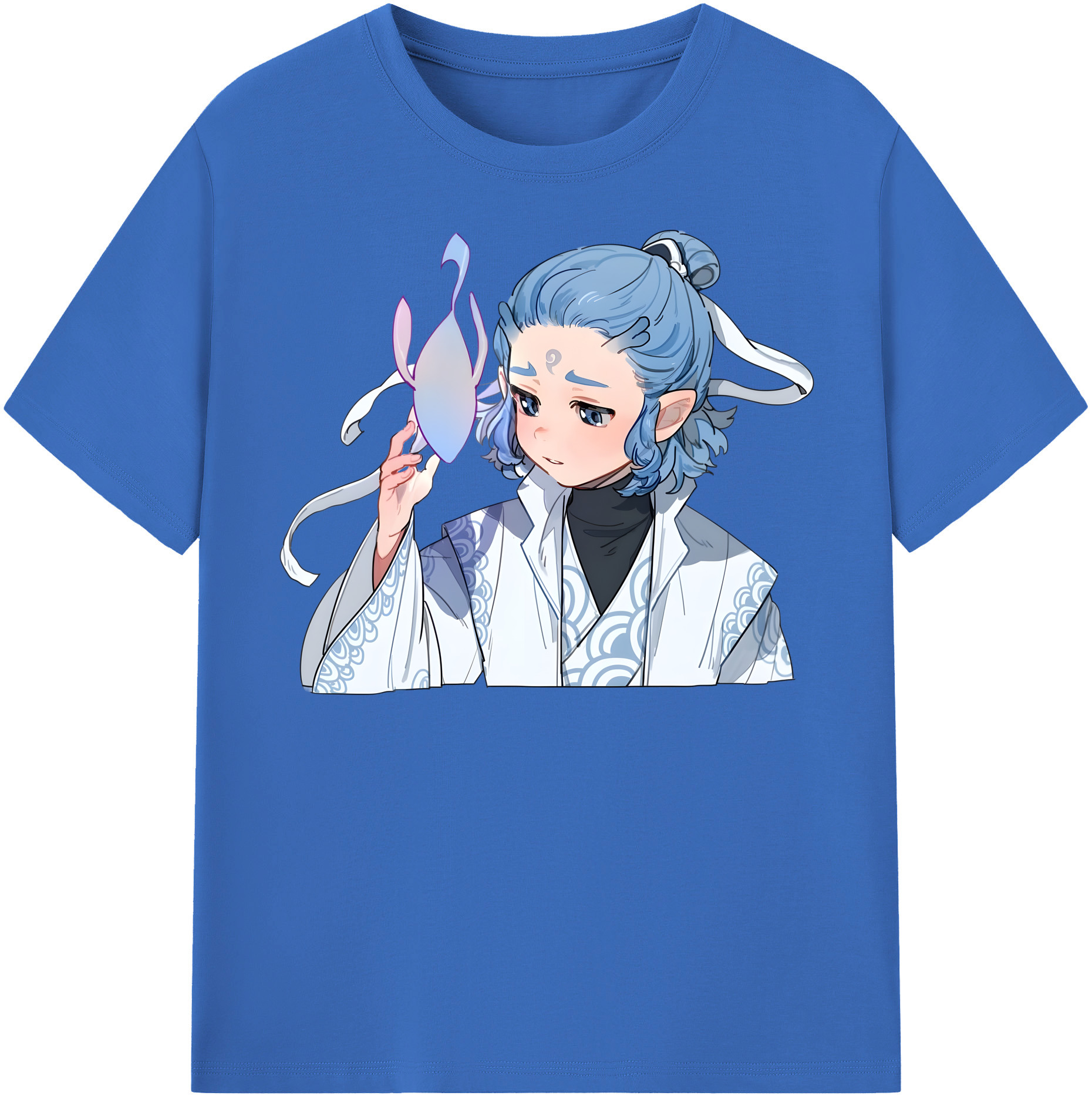 （画像用） Ne Zha 2 ナタ 魔童の大暴れ 綿100％半袖Tシャツ（フロントプリント）