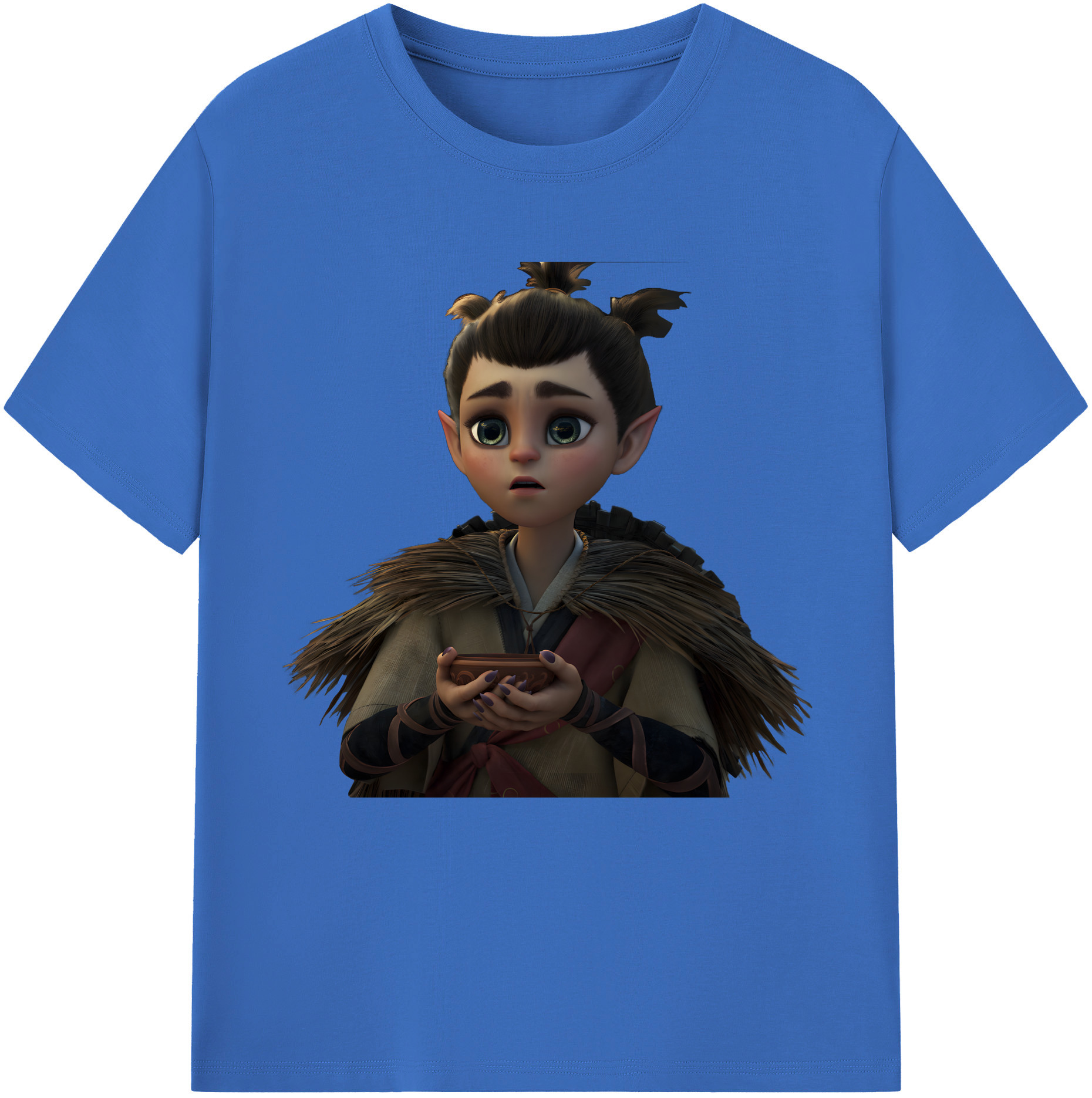 （画像用） Ne Zha 2 ナタ 魔童の大暴れ 綿100％半袖Tシャツ（フロントプリント）