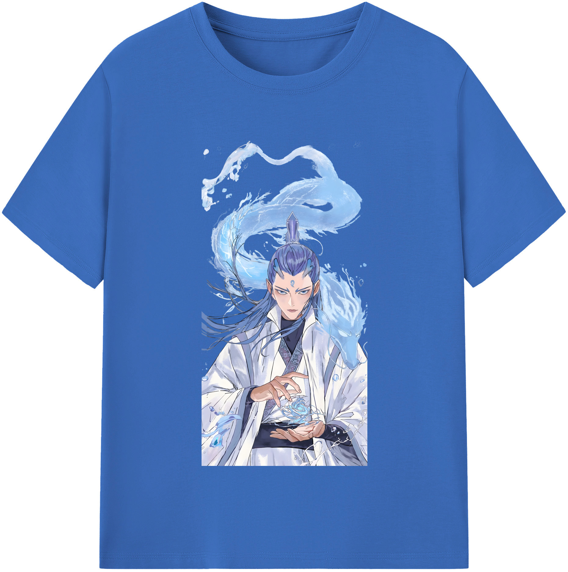 （画像用） Ne Zha 2 ナタ 魔童の大暴れ 綿100％半袖Tシャツ（フロントプリント）
