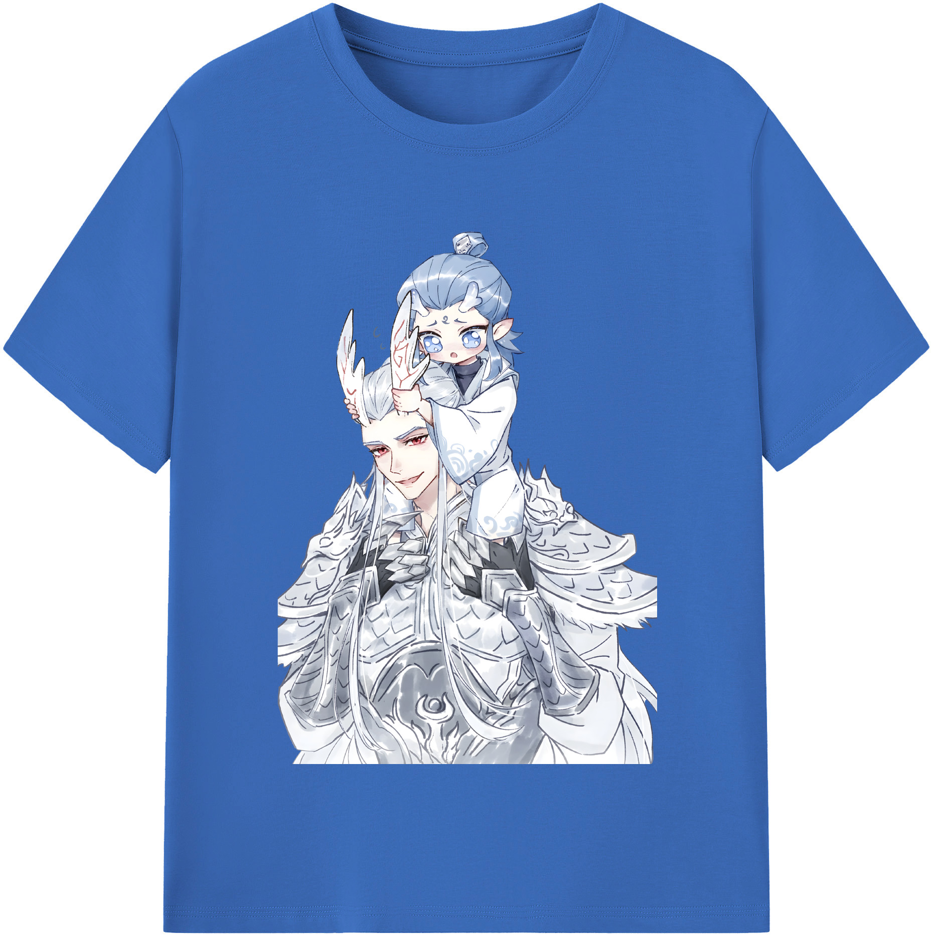 （画像用） Ne Zha 2 ナタ 魔童の大暴れ 綿100％半袖Tシャツ（フロントプリント）