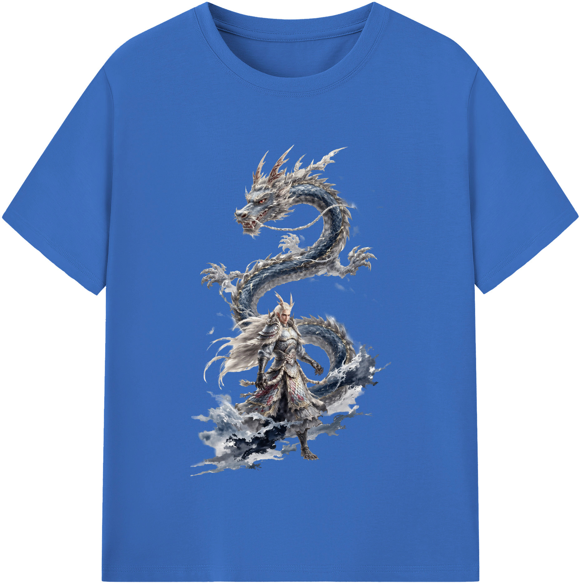 （画像用） Ne Zha 2 ナタ 魔童の大暴れ 綿100％半袖Tシャツ（フロントプリント）