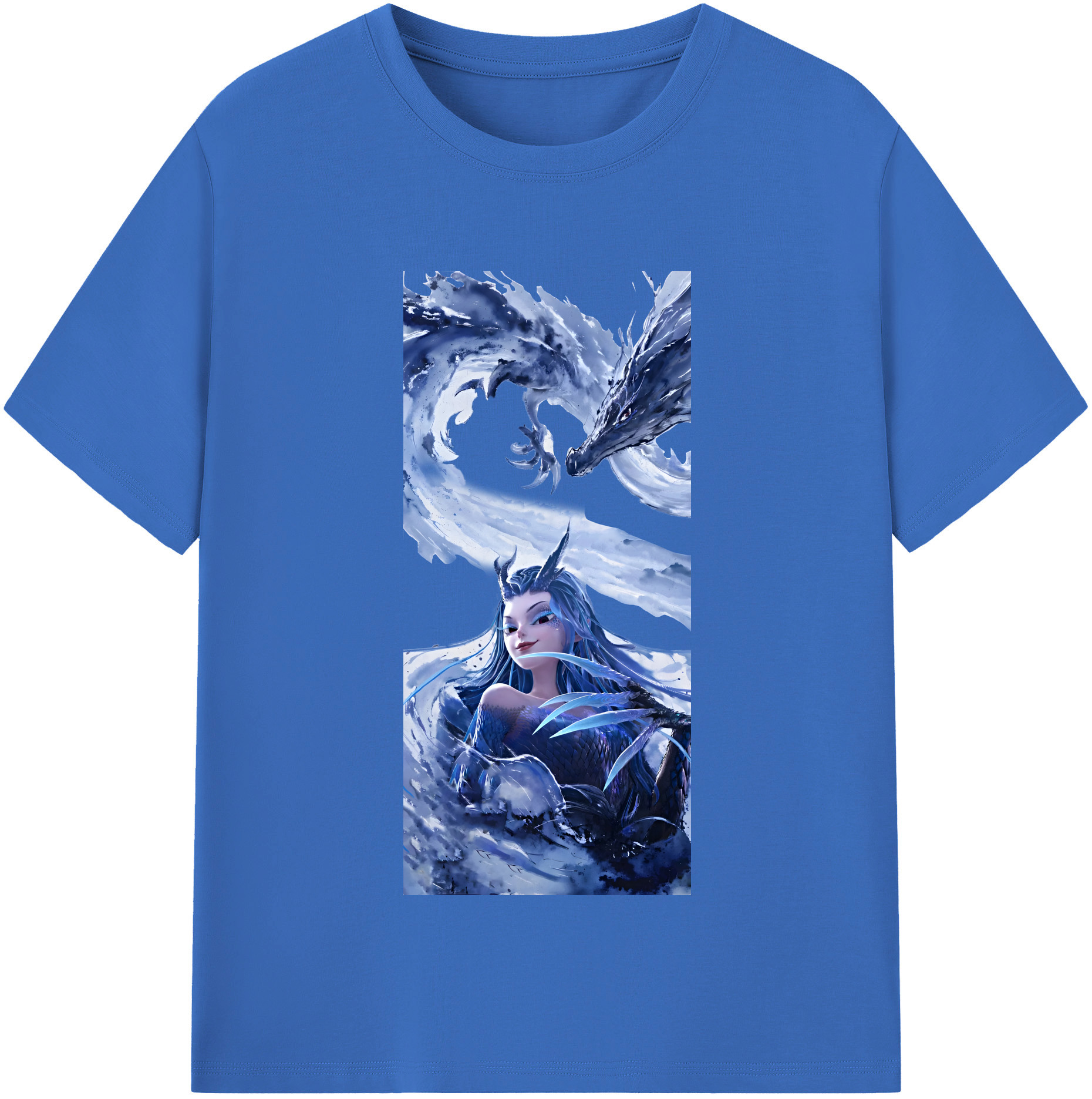 （画像用） Ne Zha 2 ナタ 魔童の大暴れ 綿100％半袖Tシャツ（フロントプリント）