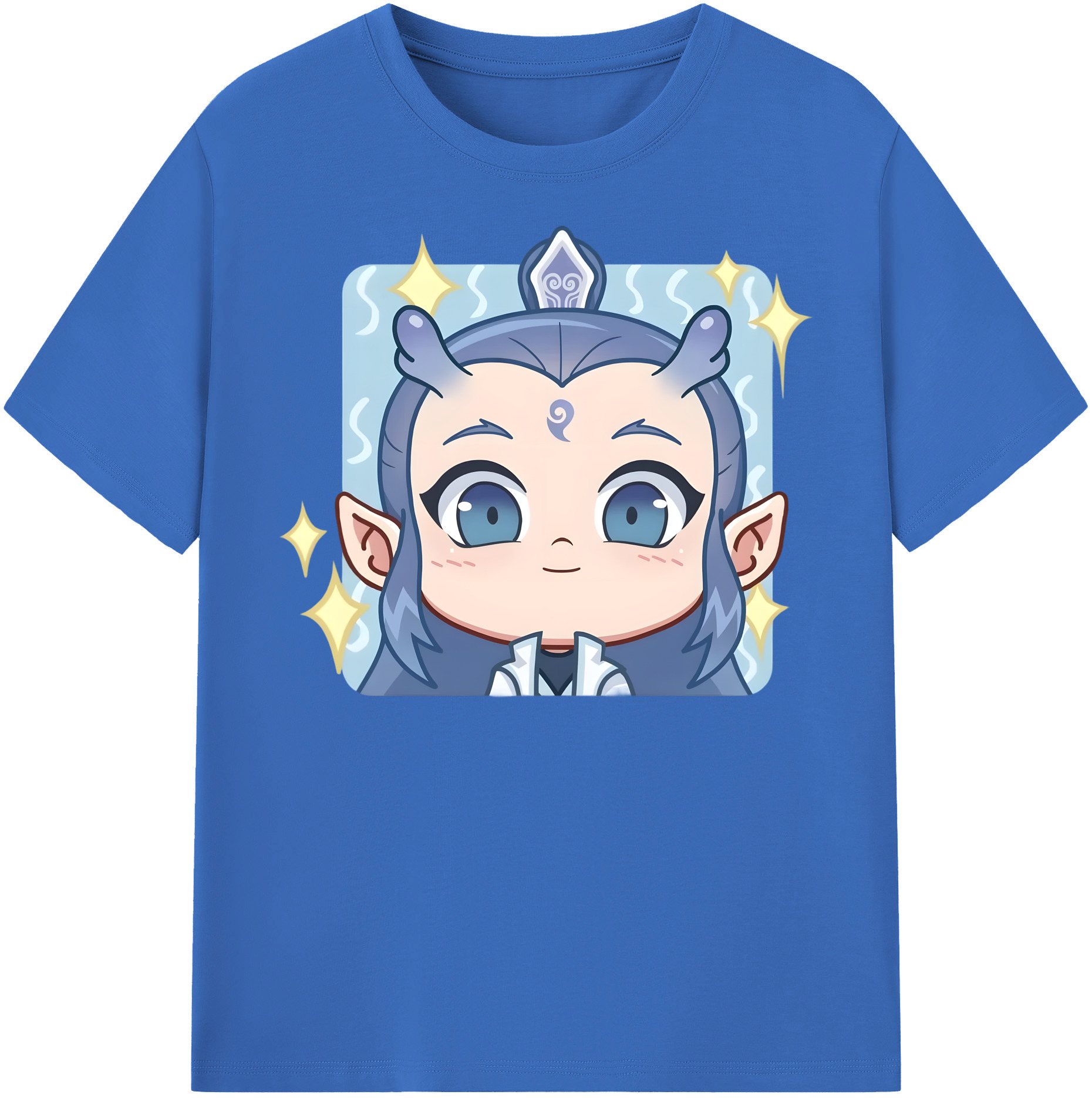 （画像用） Ne Zha 2 ナタ 魔童の大暴れ 綿100％半袖Tシャツ（フロントプリント）