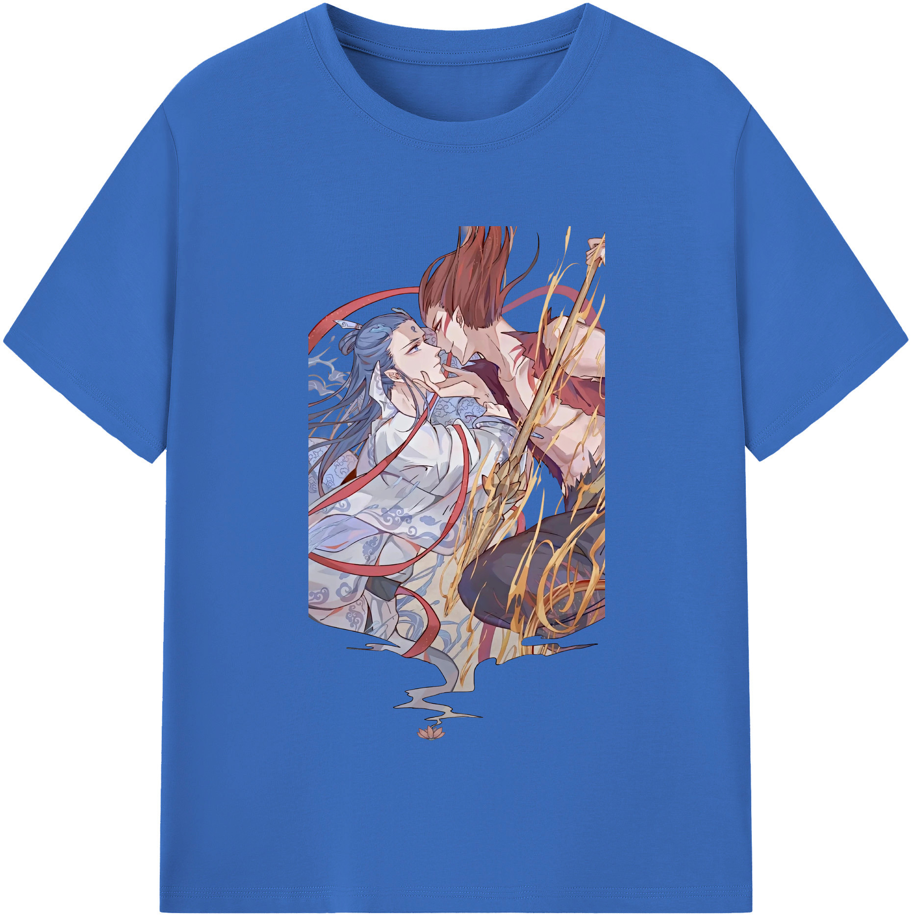 （画像用） Ne Zha 2 ナタ 魔童の大暴れ 綿100％半袖Tシャツ（フロントプリント）